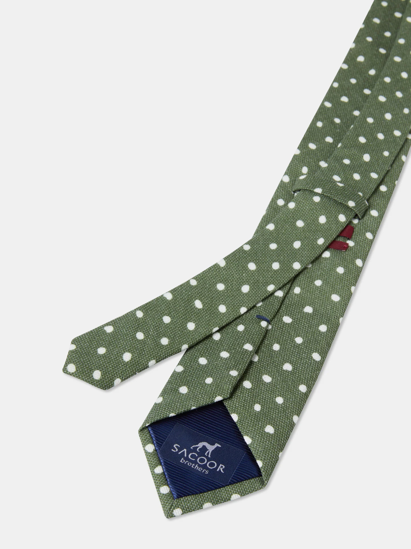 Polka Dot Pattern Tie 100% Silk 7,5cm - Image 4