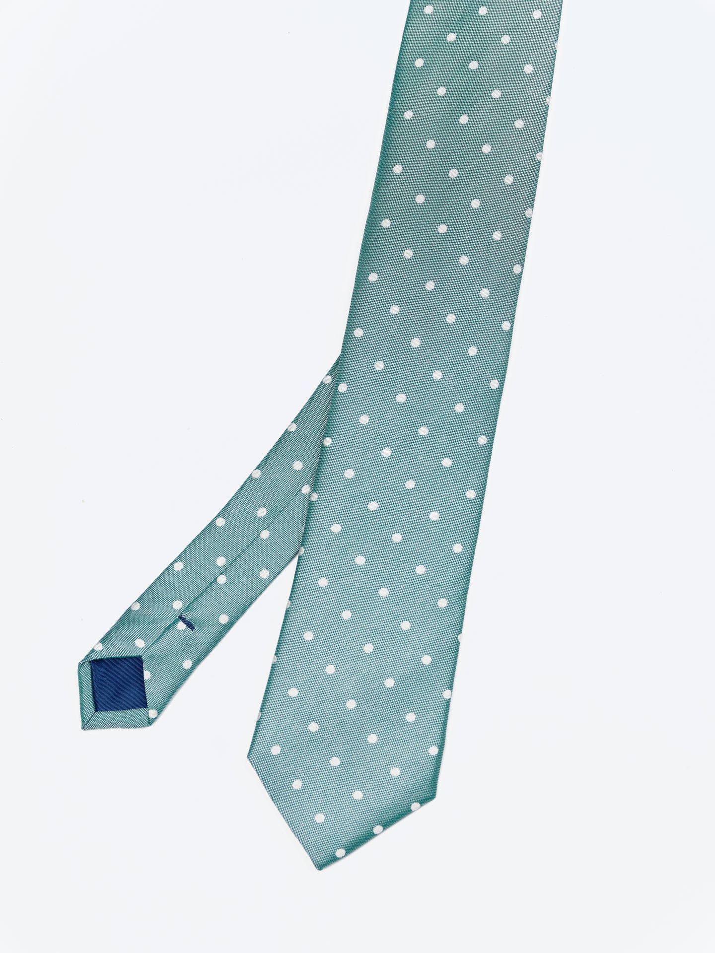 Polka Dot Pattern Tie 100% Silk 7,5cm - Image 2