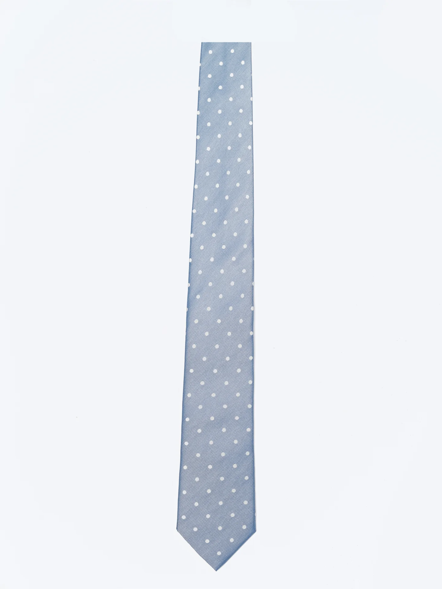 Polka Dot Pattern Tie 100% Silk 7,5cm - Image 4