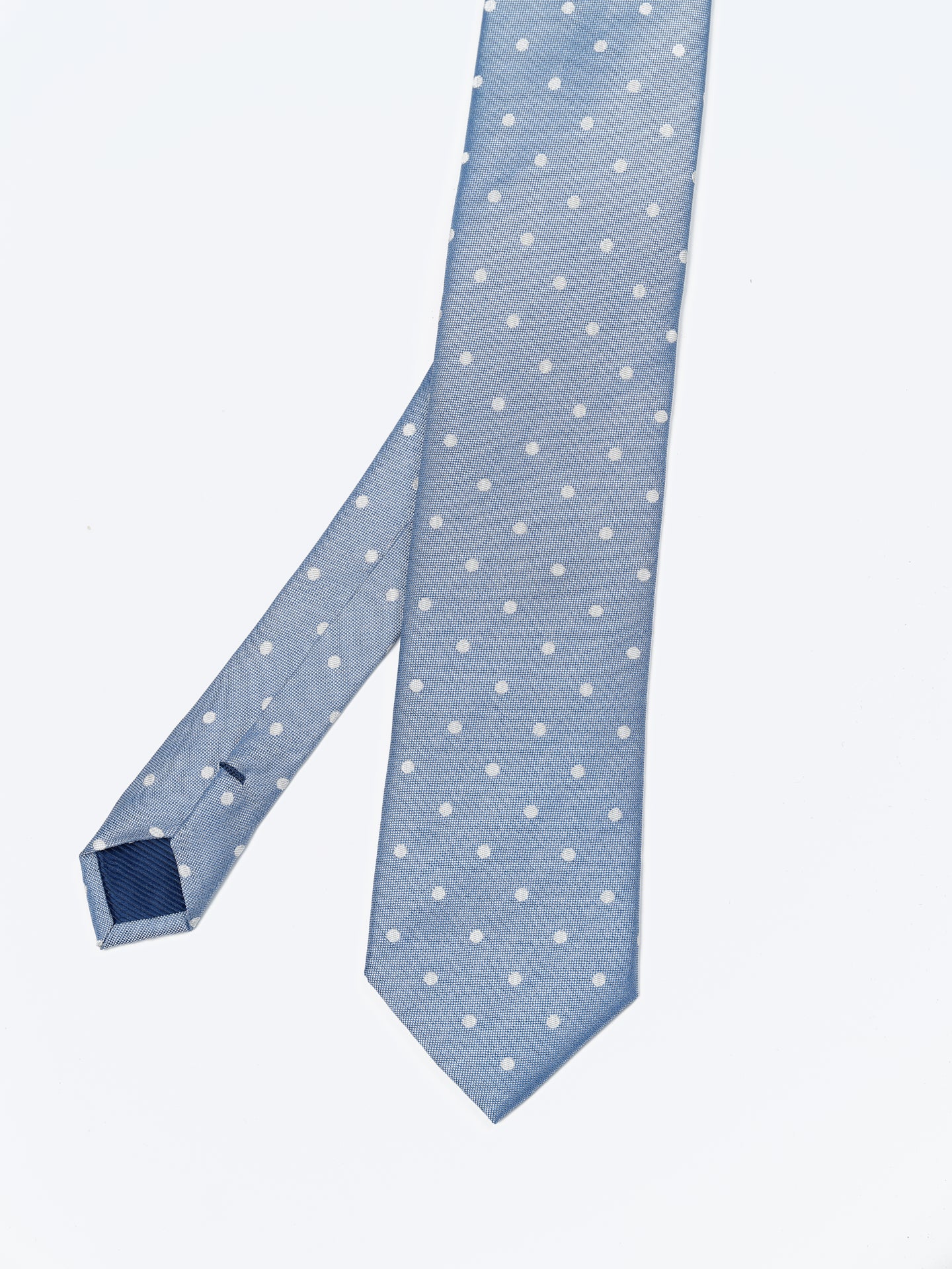Polka Dot Pattern Tie 100% Silk 7,5cm - Image 5