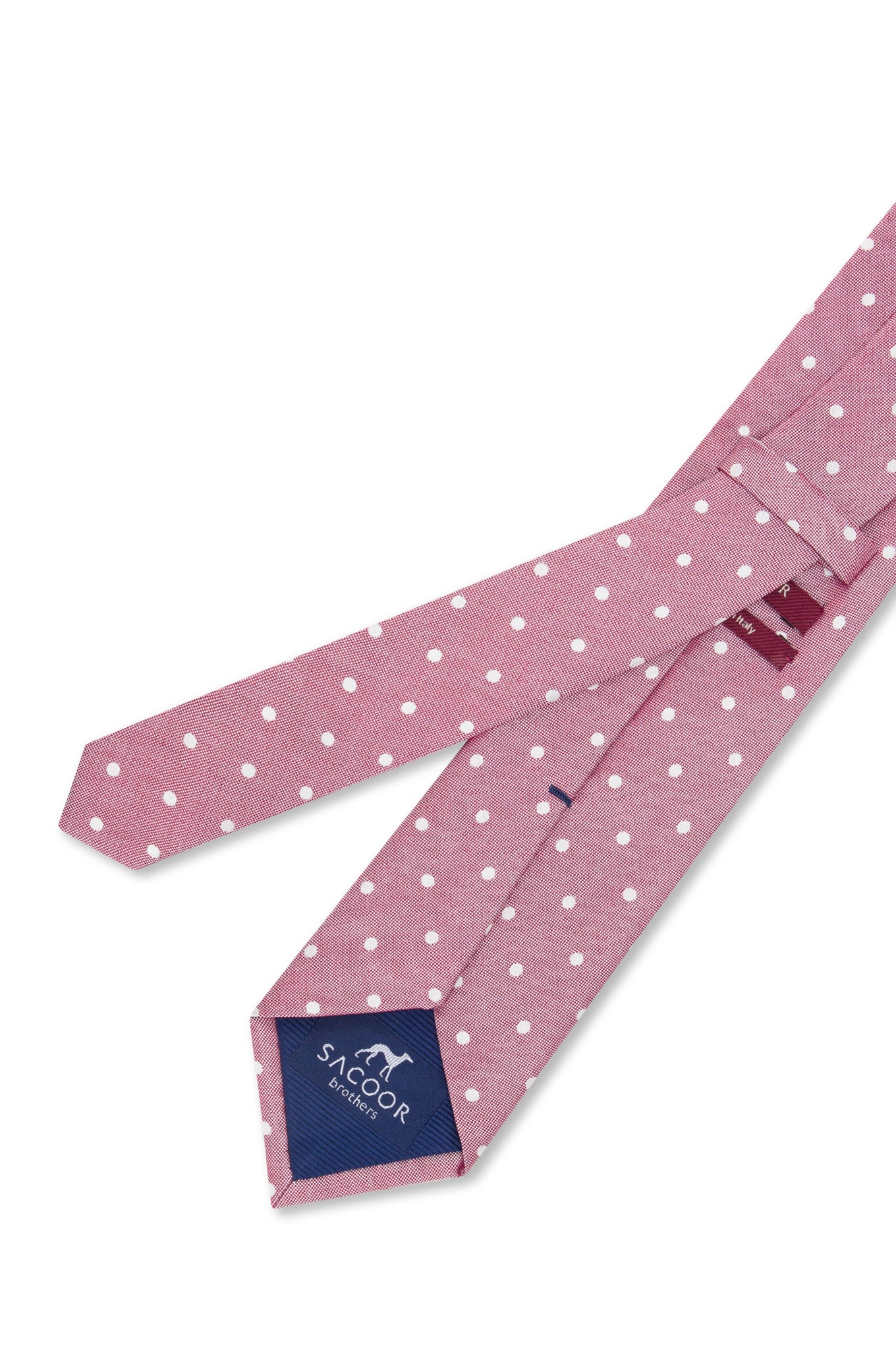 Polka Dot Pattern Tie 100% Silk 7,5cm - Image 8