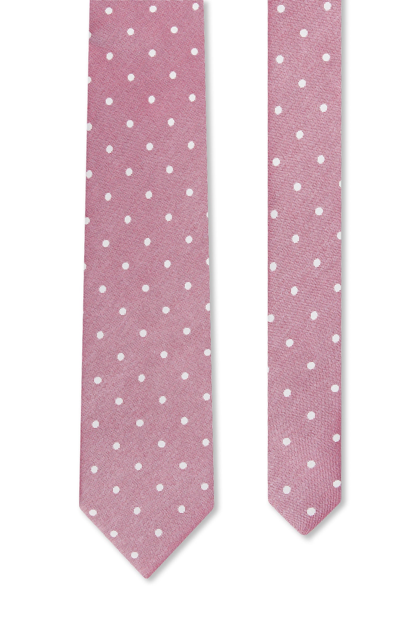 Polka Dot Pattern Tie 100% Silk 7,5cm - Image 9