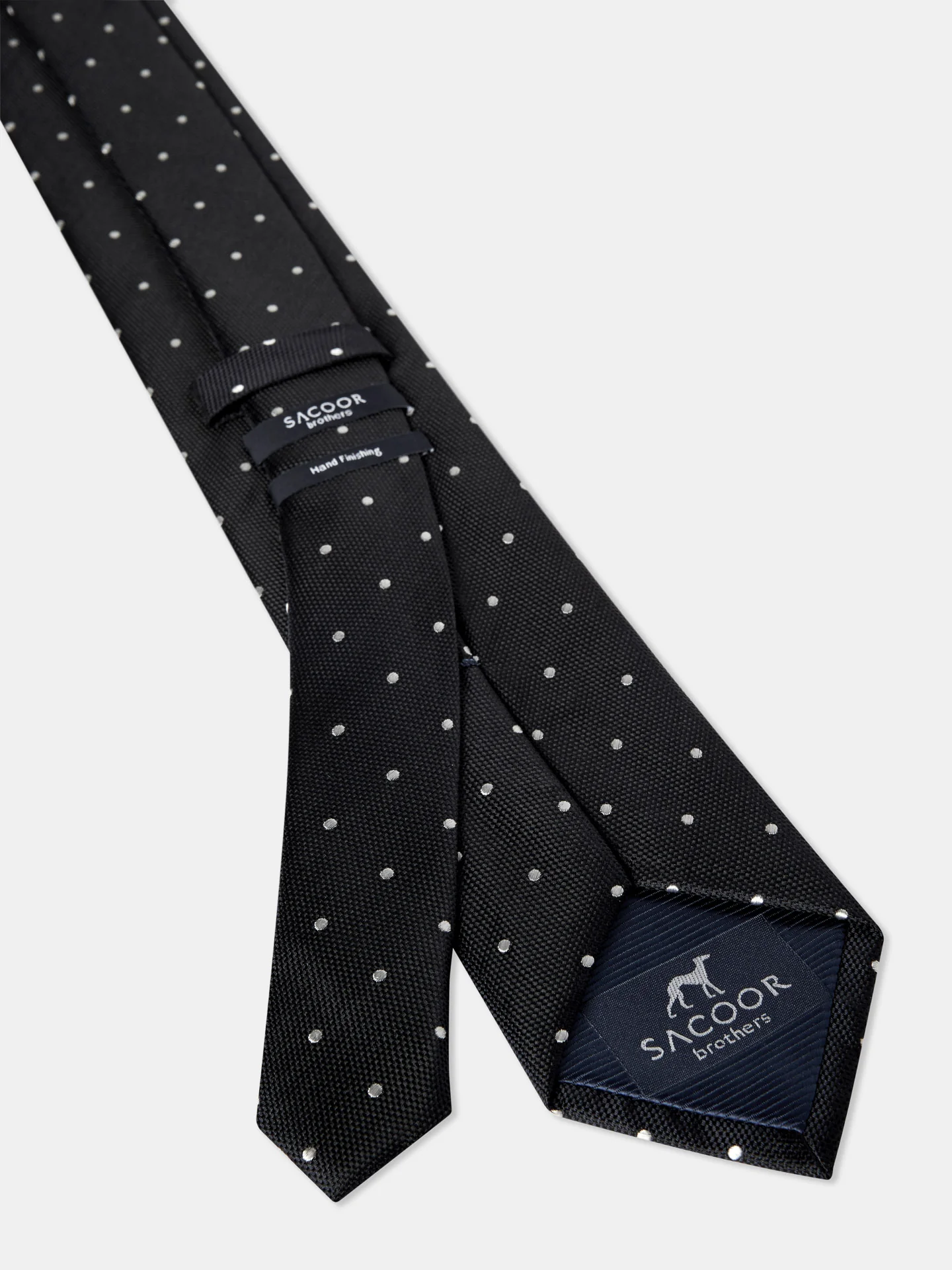 Polka Dot Pattern Tie 100% Silk 7,5cm - Image 2