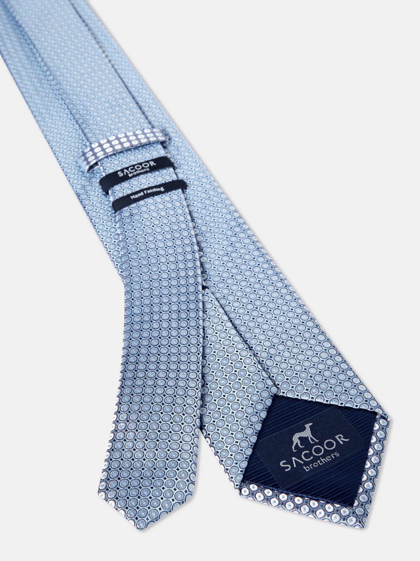 Polka Dot Pattern Tie 100% Silk 7,5cm - Image 2
