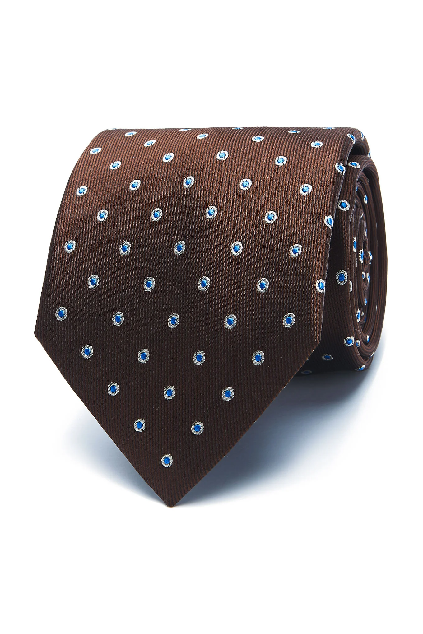 Polka Dot Pattern Tie 100% Silk 7,5cm
