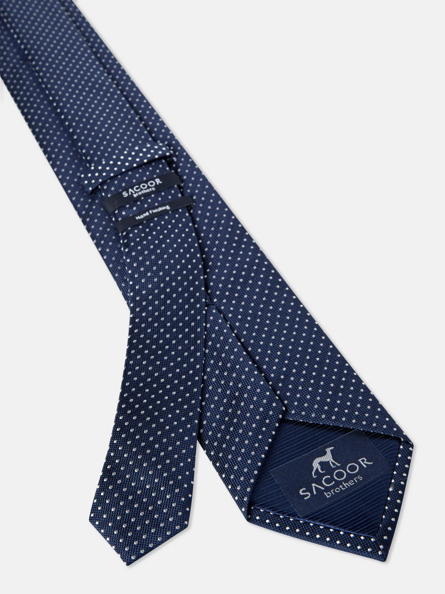 Polka Dot Pattern Tie 100% Silk 7,5cm - Image 2