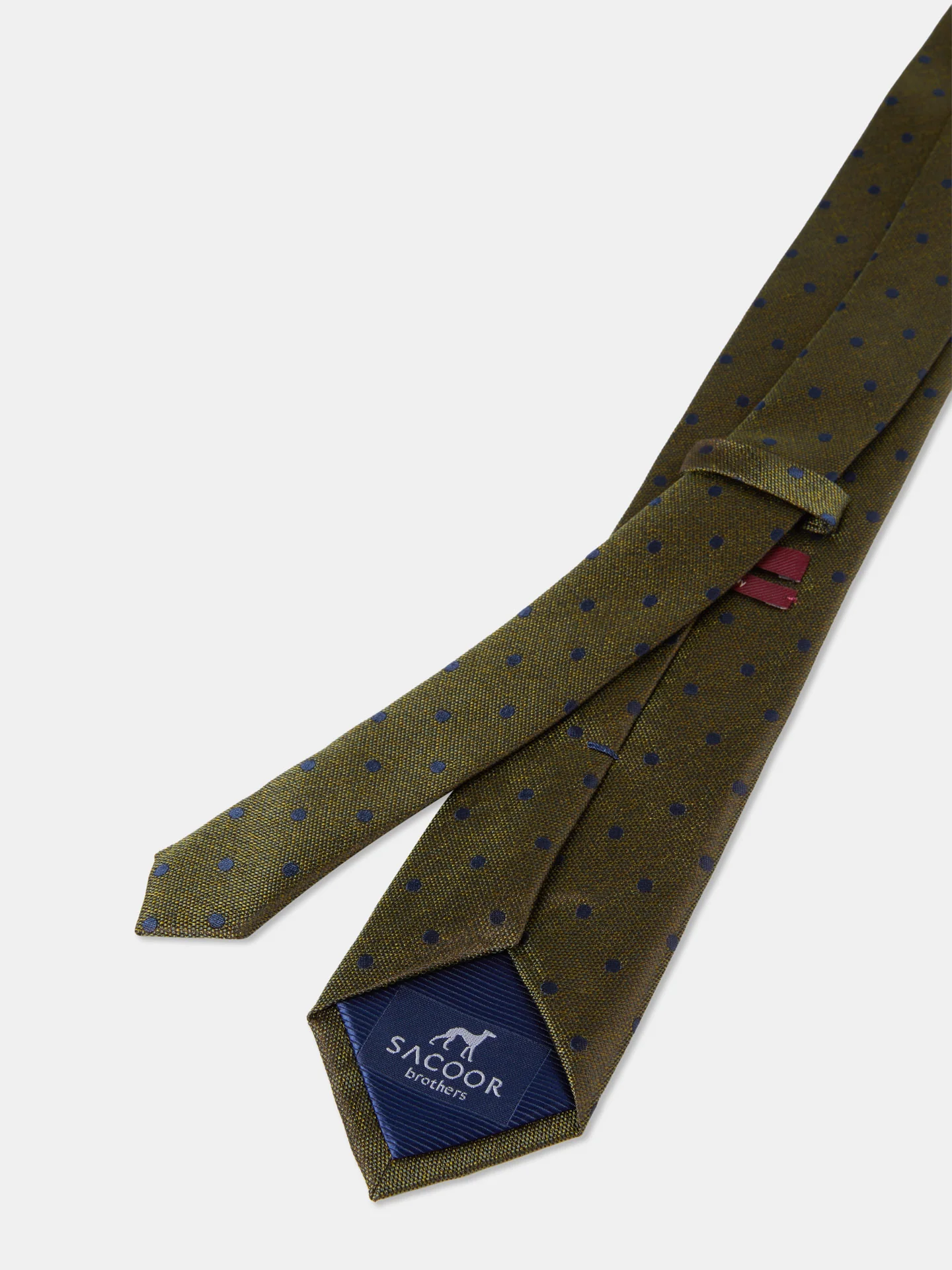 Polka Dot Pattern Tie 100% Silk 7,5cm - Image 4