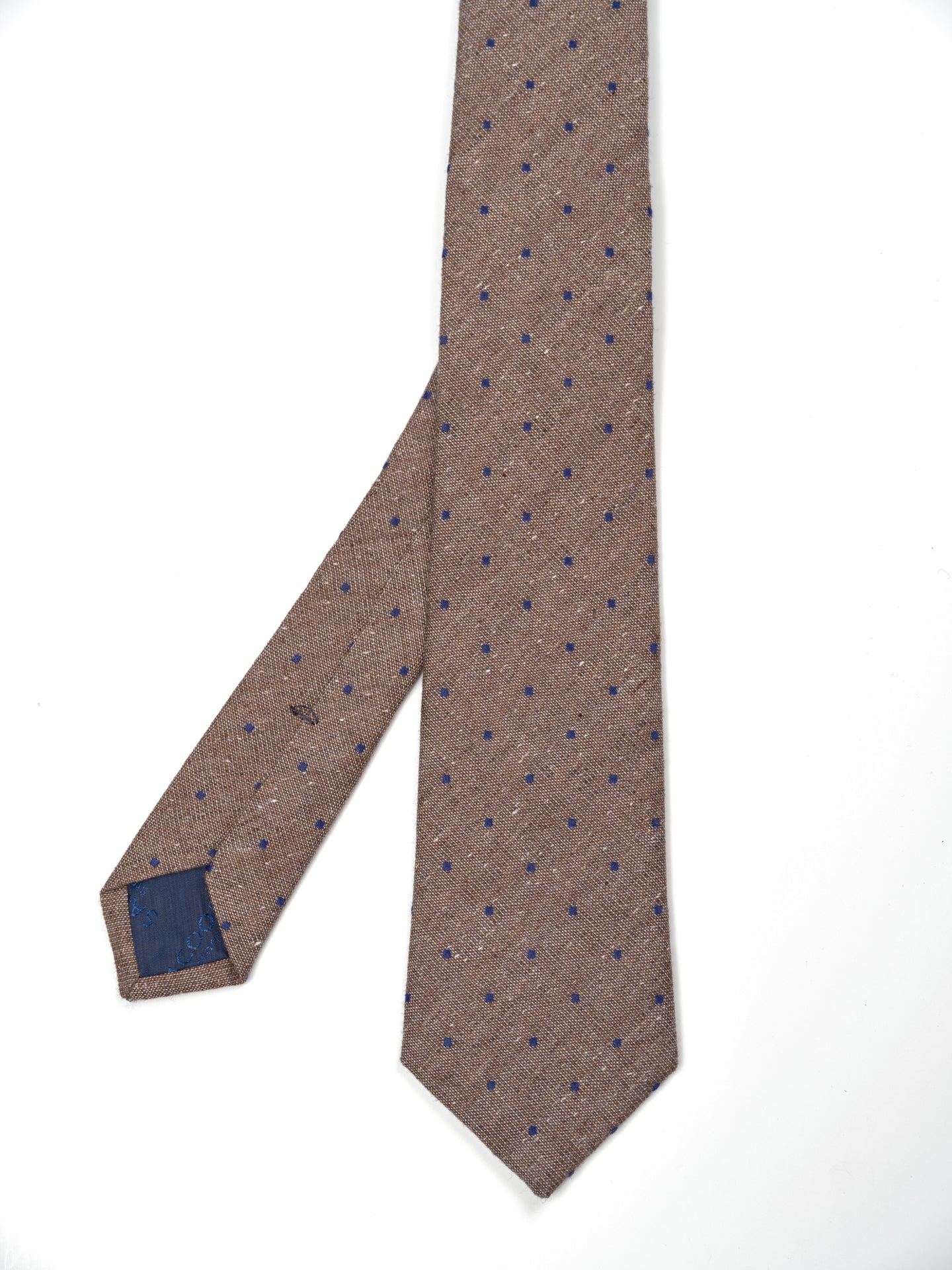 Polka Dot Pattern Tie 100% Silk 7cm - Image 2