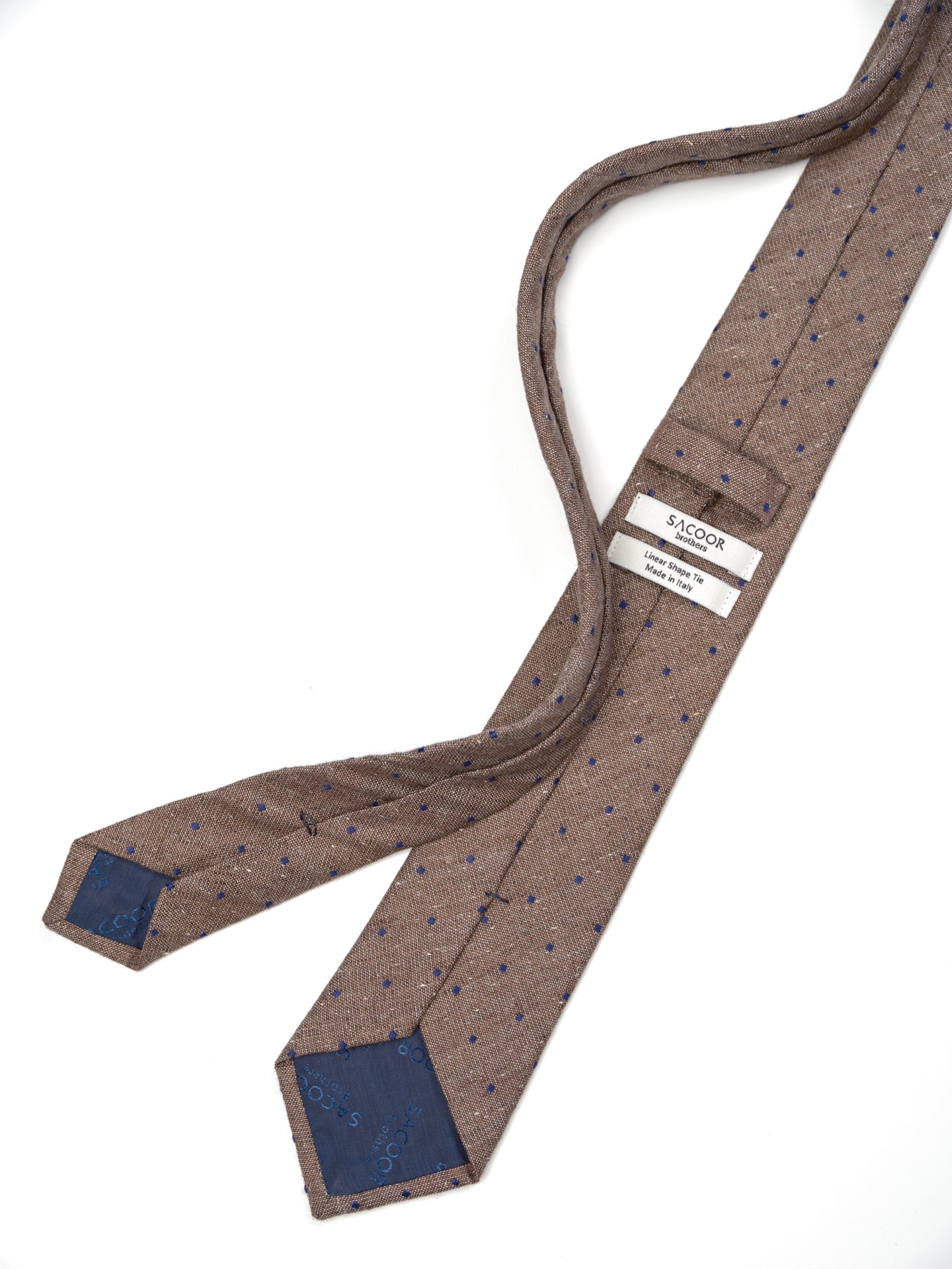 Polka Dot Pattern Tie 100% Silk 7cm - Image 3