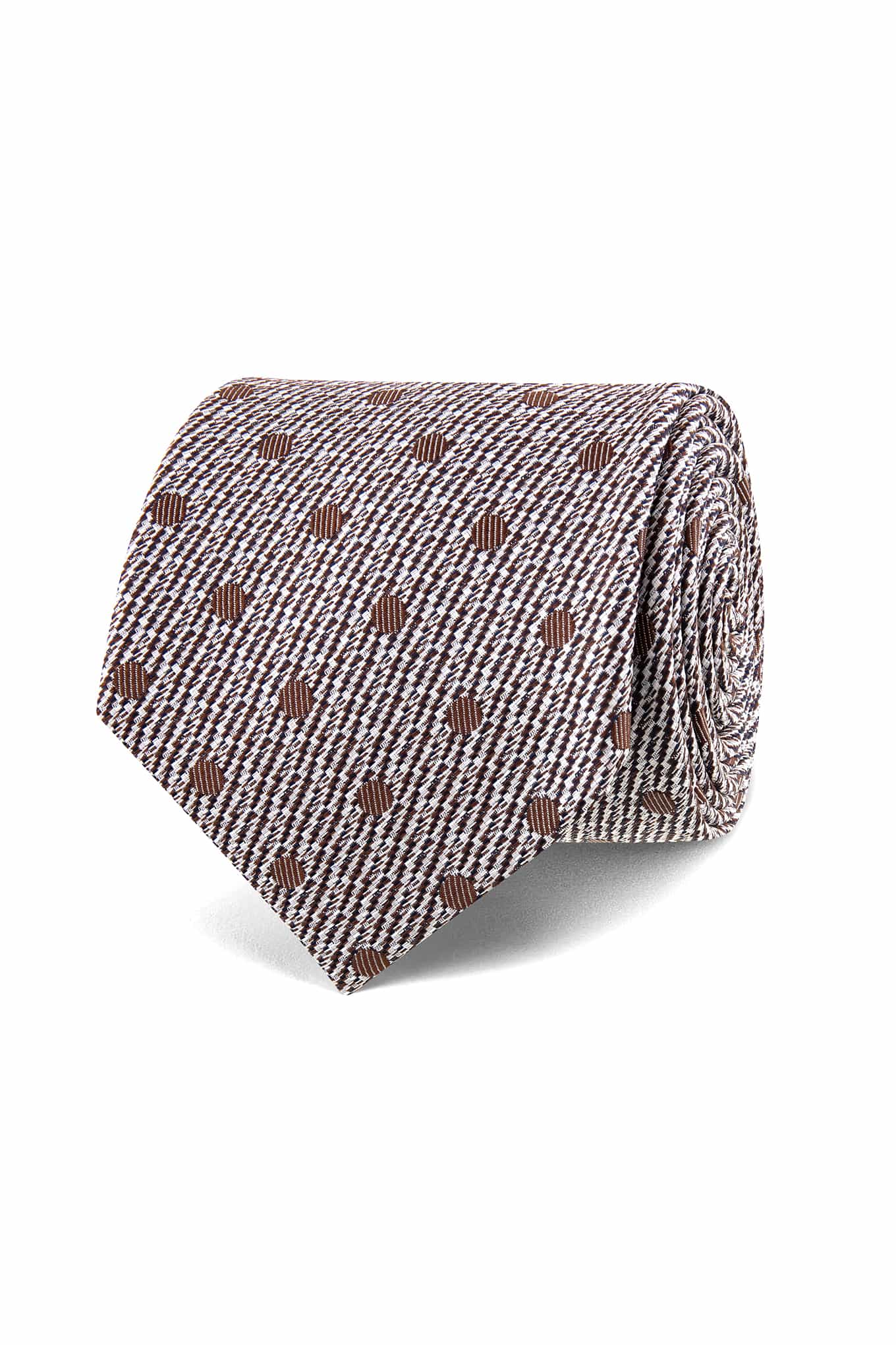 Polka Dot Pattern Tie 100% Silk 7cm