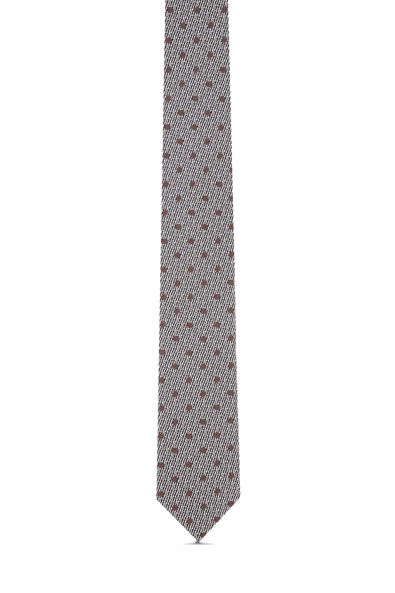 Polka Dot Pattern Tie 100% Silk 7cm - Image 2