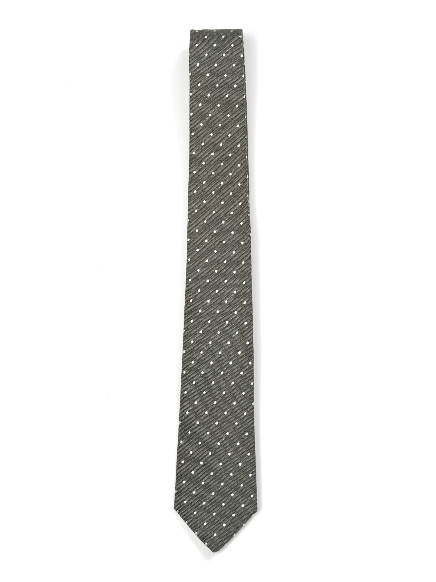 Polka Dot Pattern Tie 100% Silk 7cm - Image 4