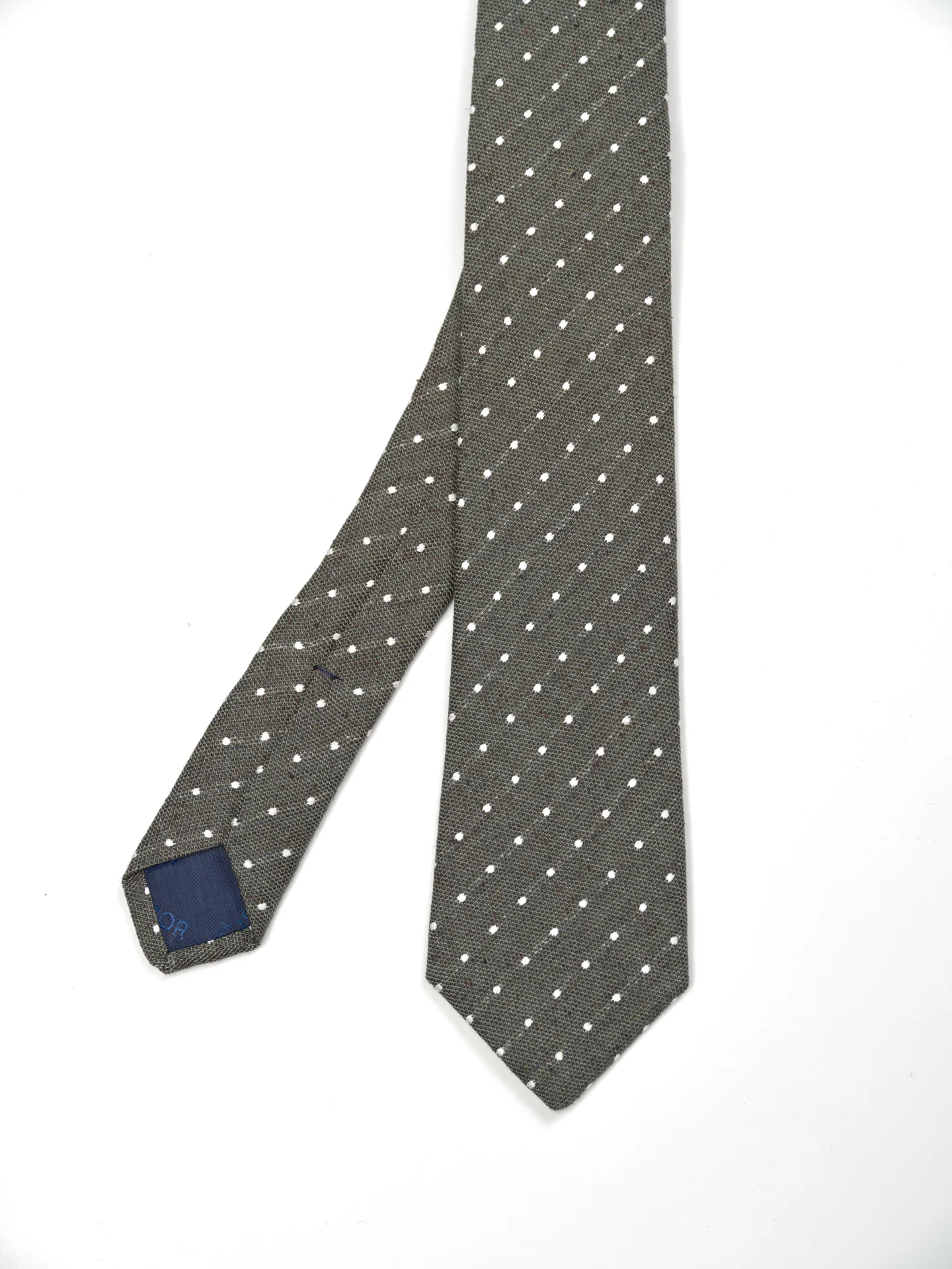 Polka Dot Pattern Tie 100% Silk 7cm - Image 5