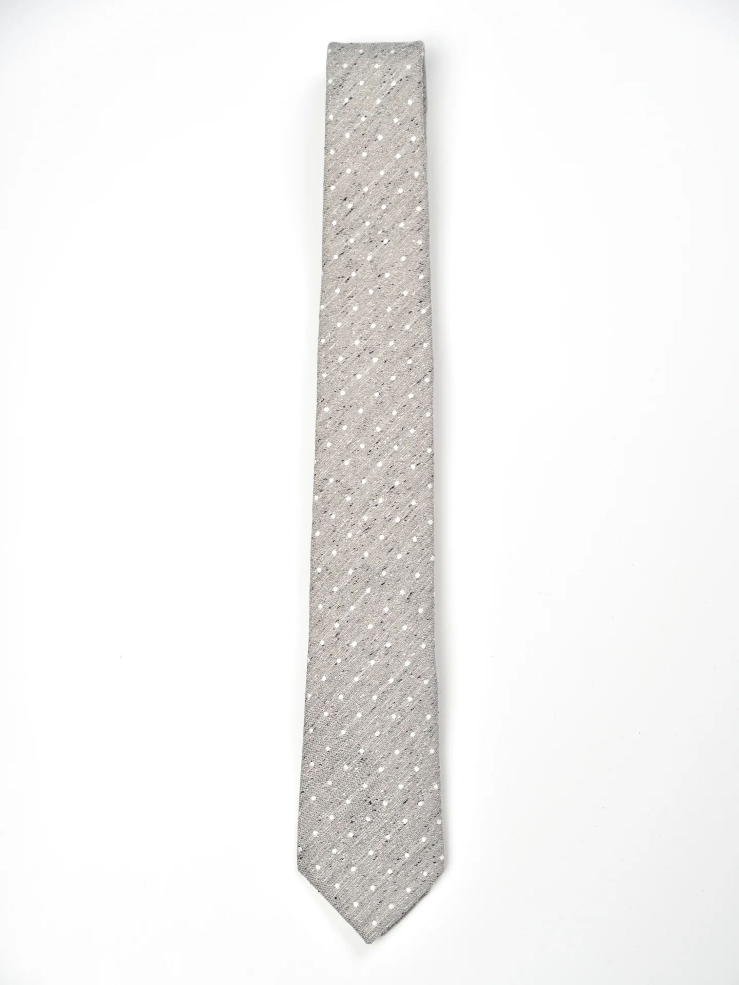 Polka Dot Pattern Tie 100% Silk 7cm - Image 7