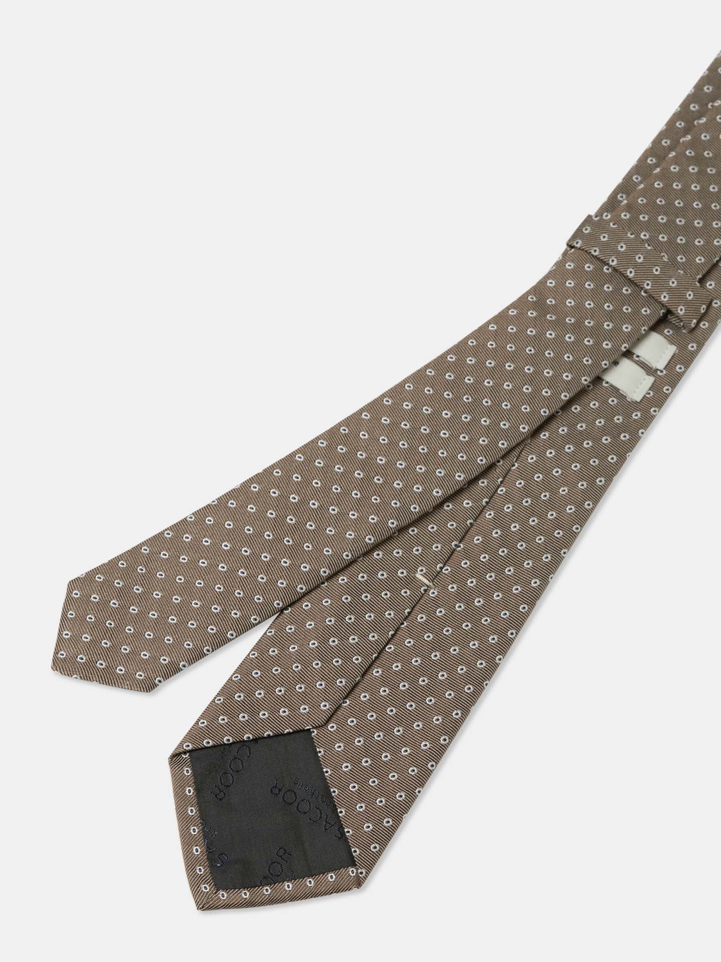 Polka Dot Pattern Tie 100% Silk 7cm - Image 2