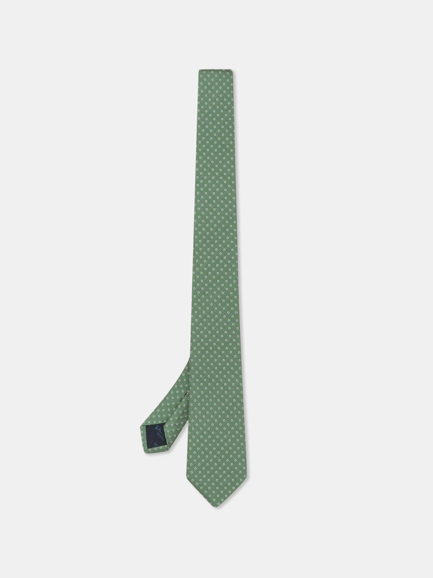 Polka Dot Pattern Tie 100% Silk 7cm - Image 3