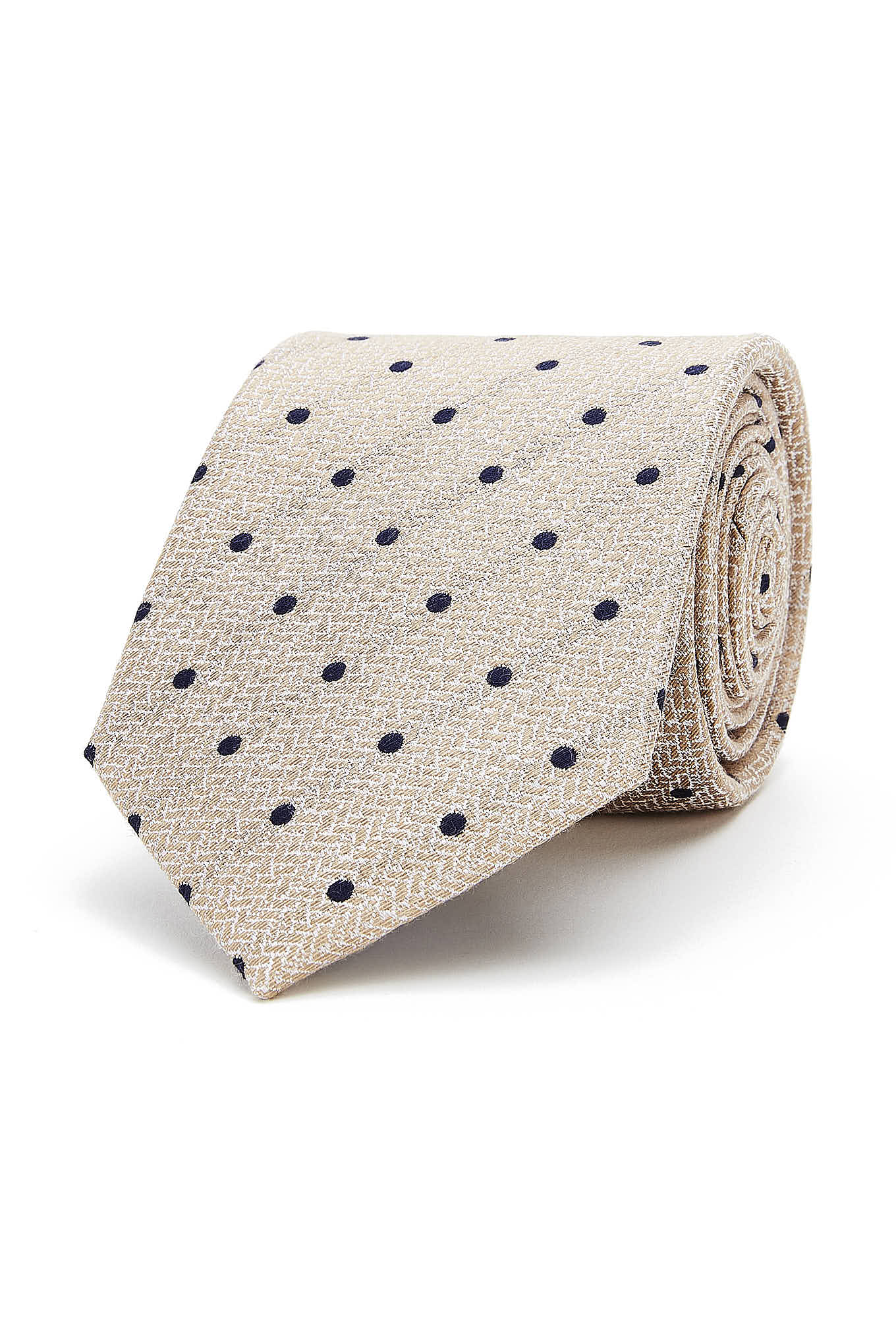 Polka Dot Pattern Tie 100% Silk 8cm - Image 3
