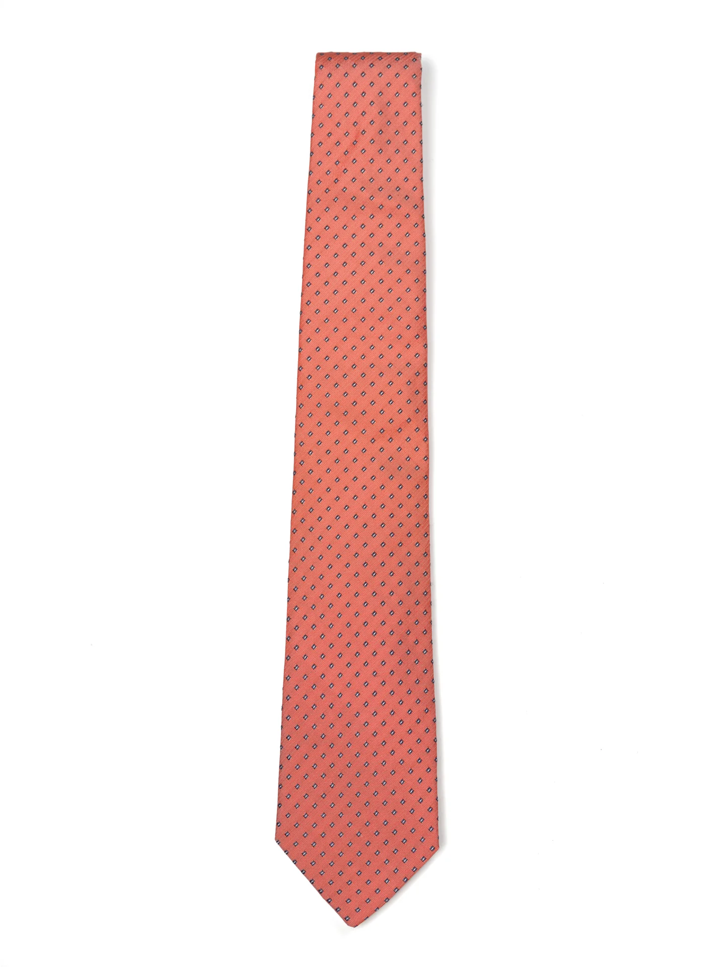 Polka Dot Pattern Tie 100% Silk 8cm - Image 4