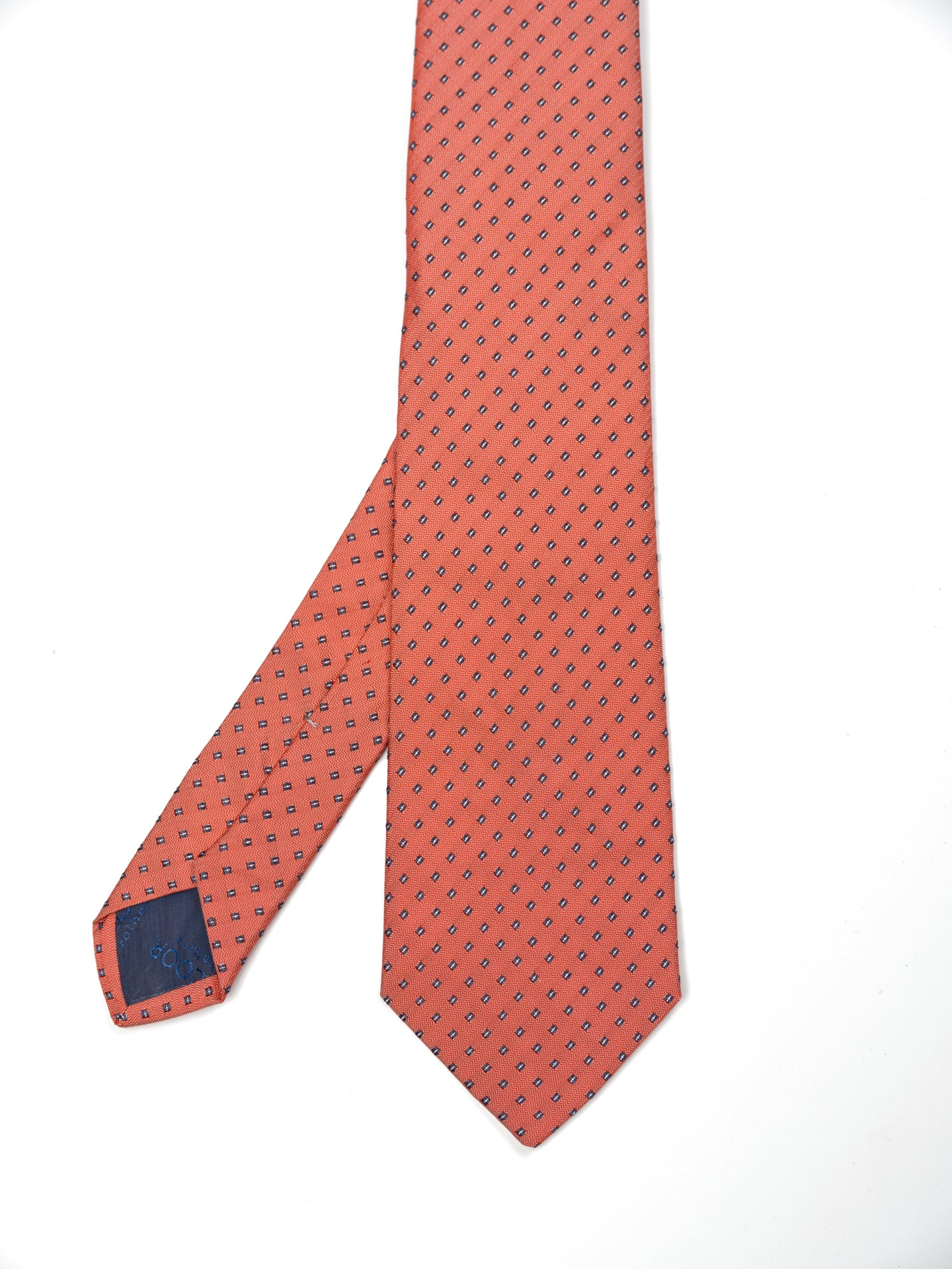 Polka Dot Pattern Tie 100% Silk 8cm - Image 5