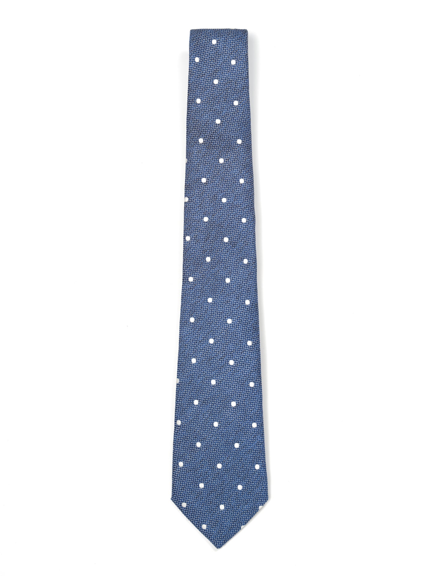 Polka Dot Pattern Tie 100% Silk 8cm - Image 4