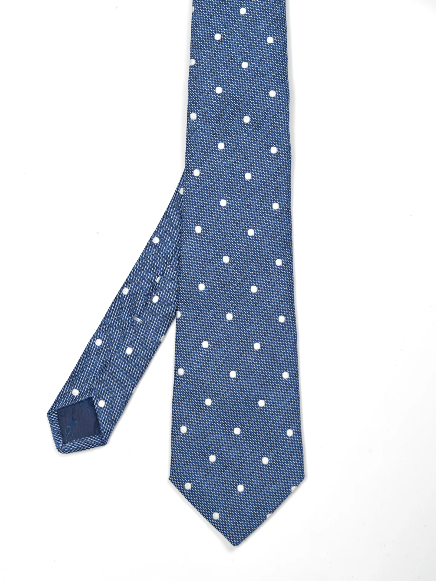 Polka Dot Pattern Tie 100% Silk 8cm - Image 5