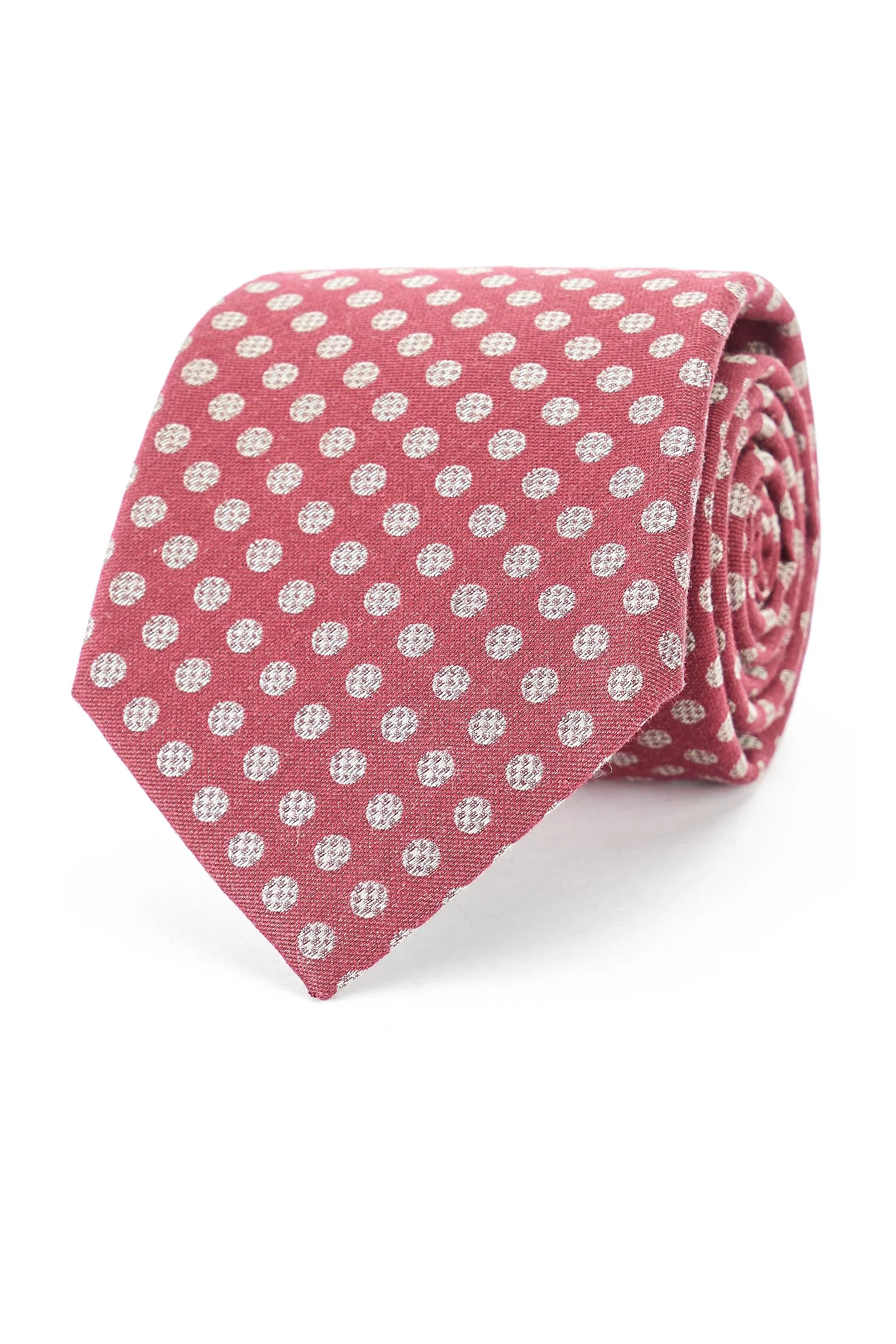 Polka Dot Pattern Tie 100% Silk 8cm