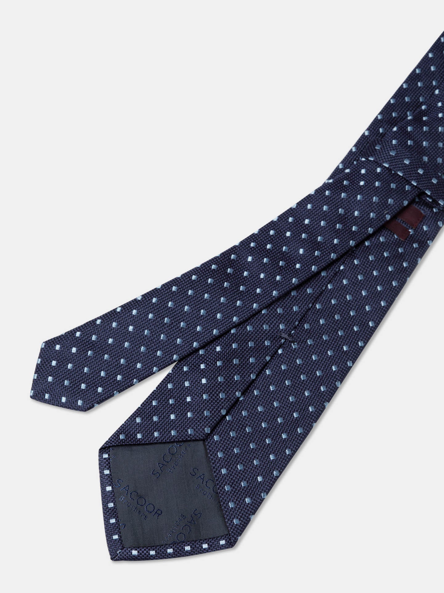 Polka Dot Pattern Tie 100% Silk 8cm - Image 2