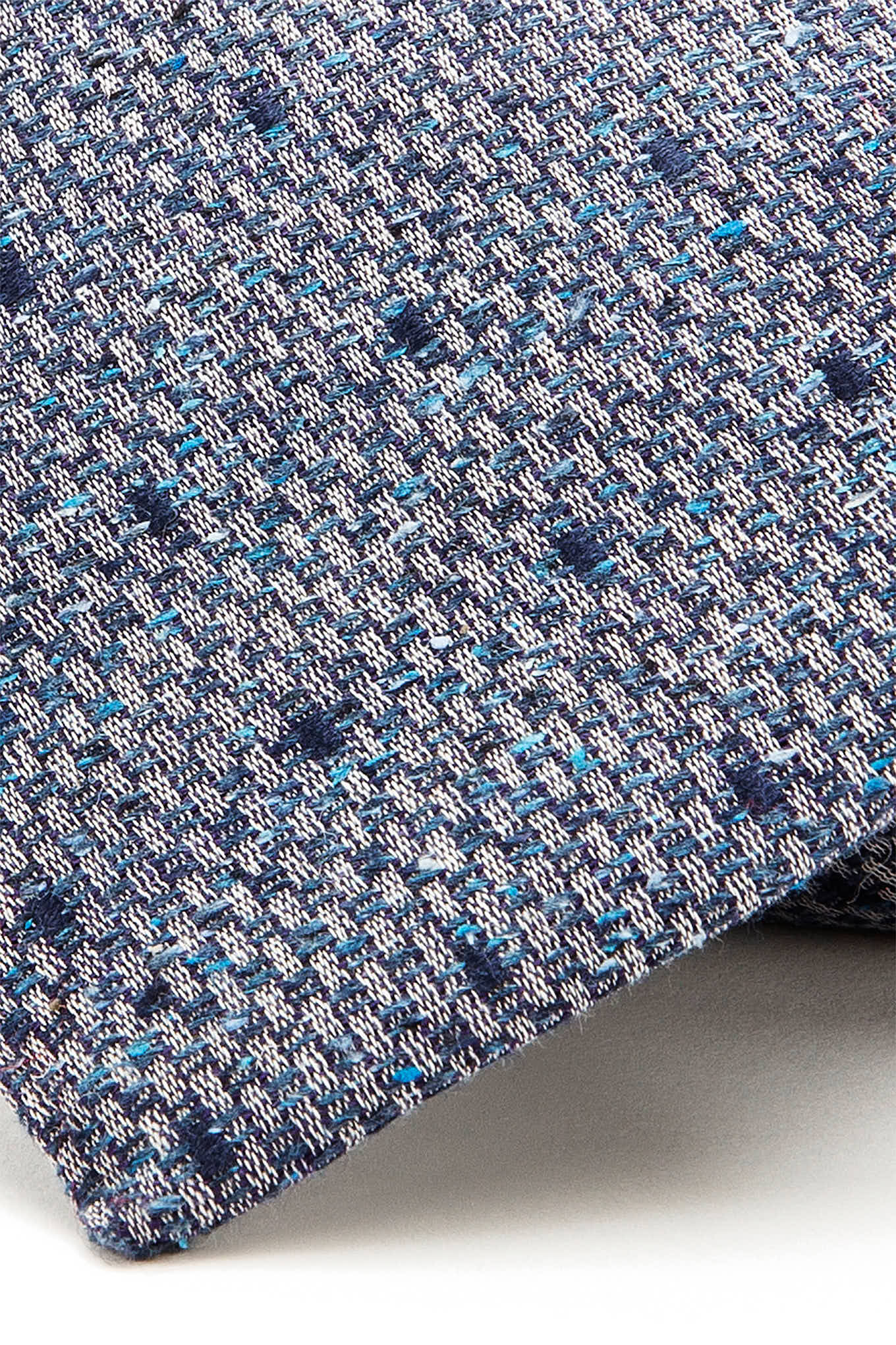 Polka Dot Pattern Tie Silk, Cashmere, and Cotton 8cm - Image 4