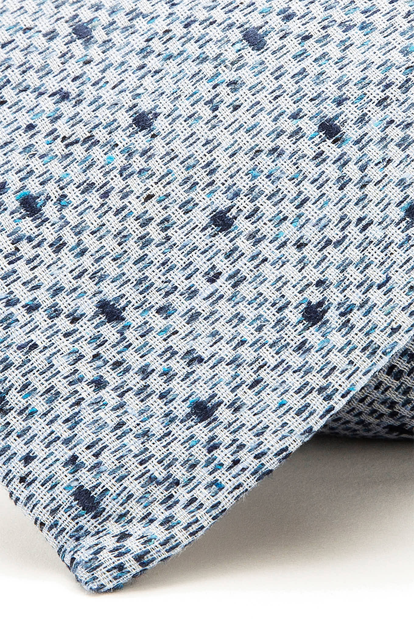 Polka Dot Pattern Tie Silk, Cashmere, and Cotton 8cm - Image 6