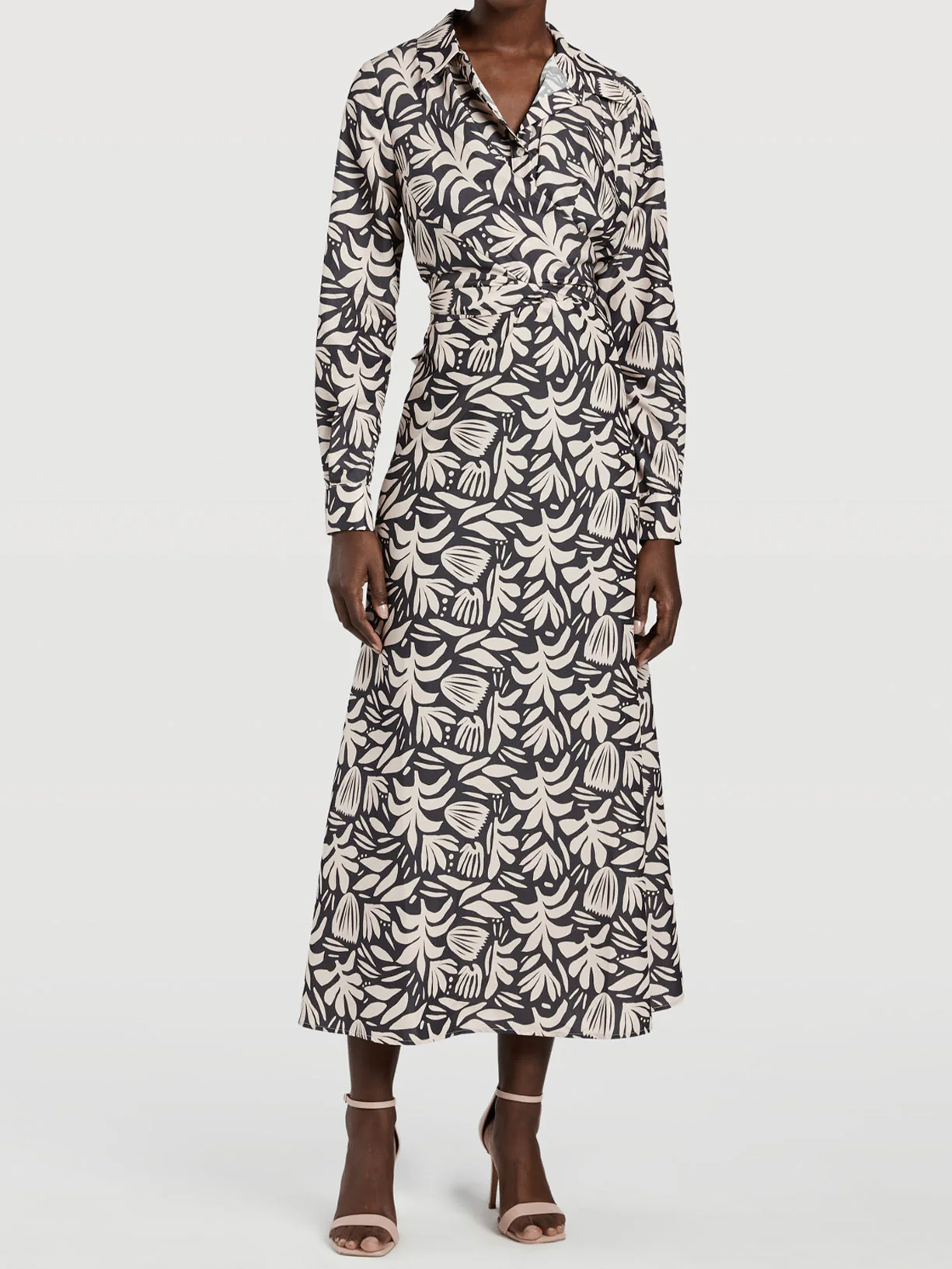Printed Midi Dress