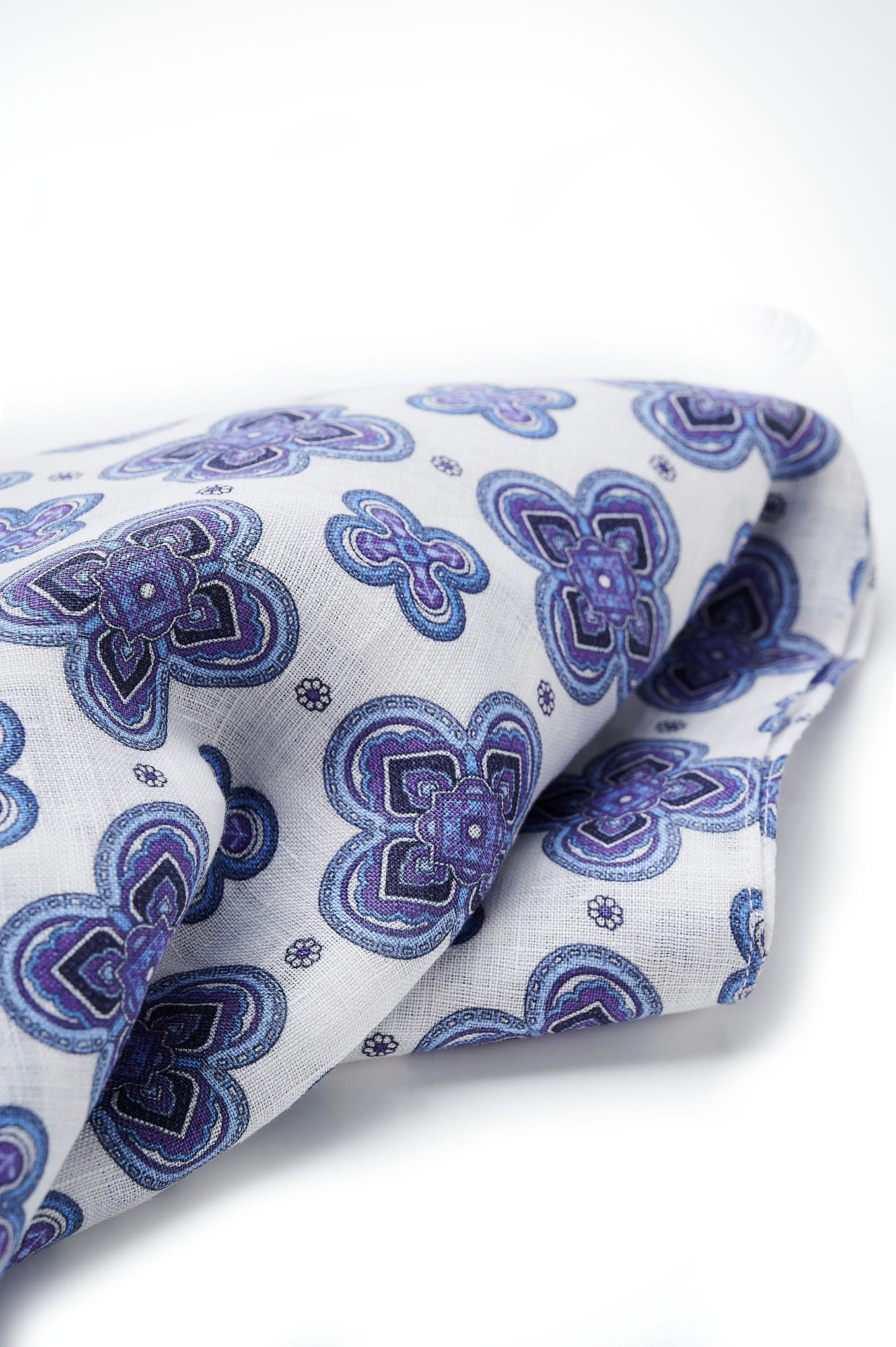Printed scarf in 100% linen - Image 2