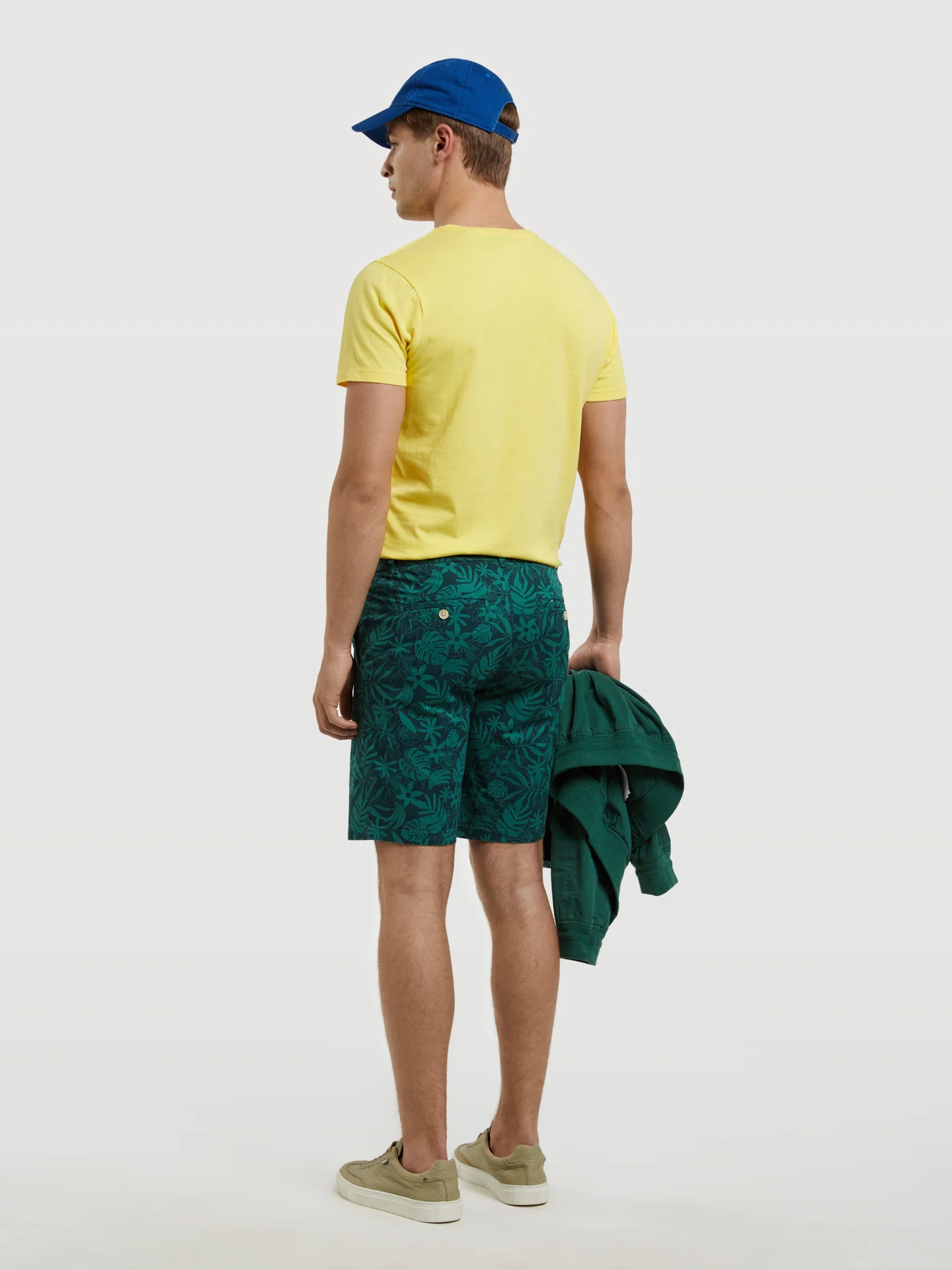 Printed Slim Fit Bermuda - Image 6