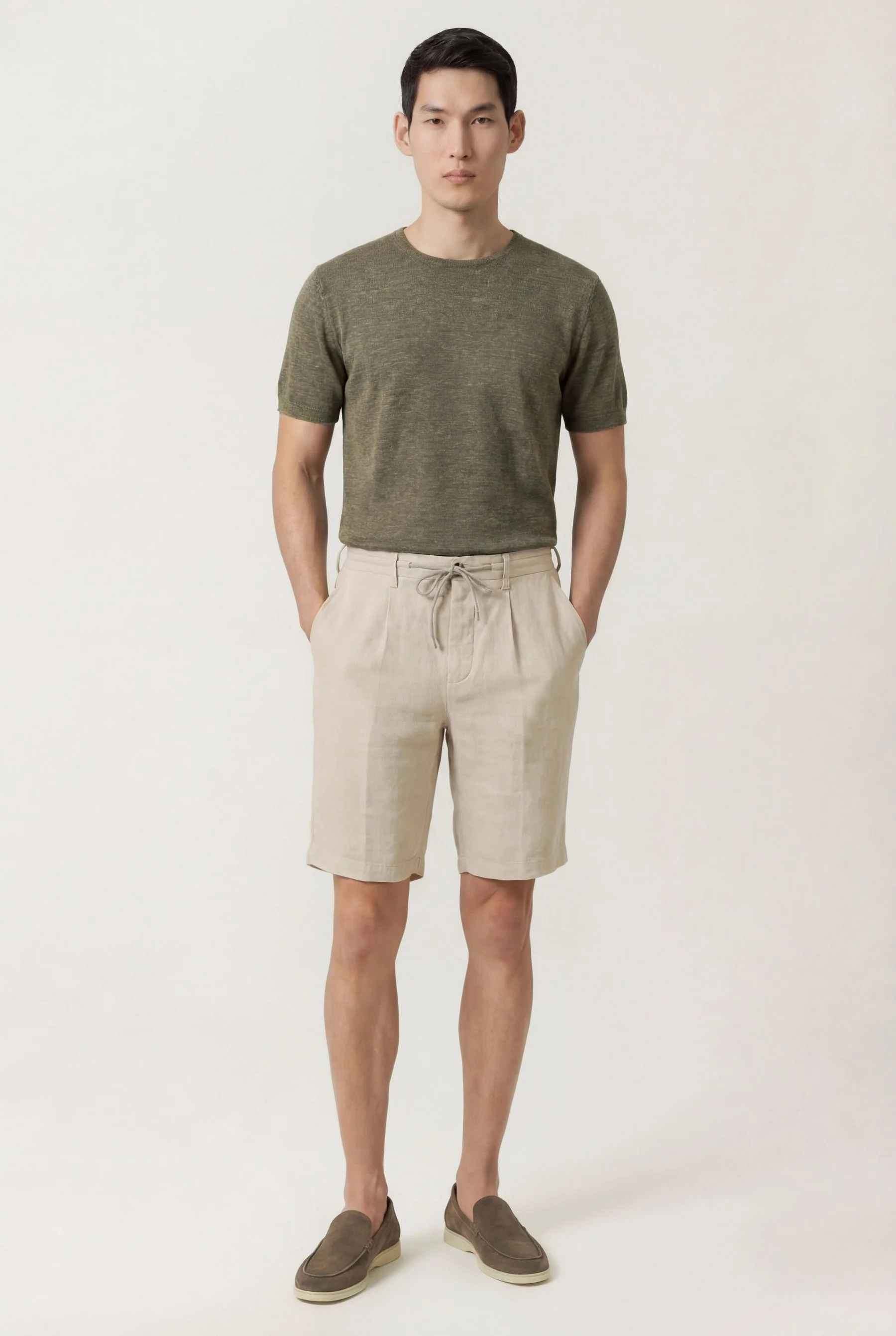 Pure Linen Casual Shorts - Image 4