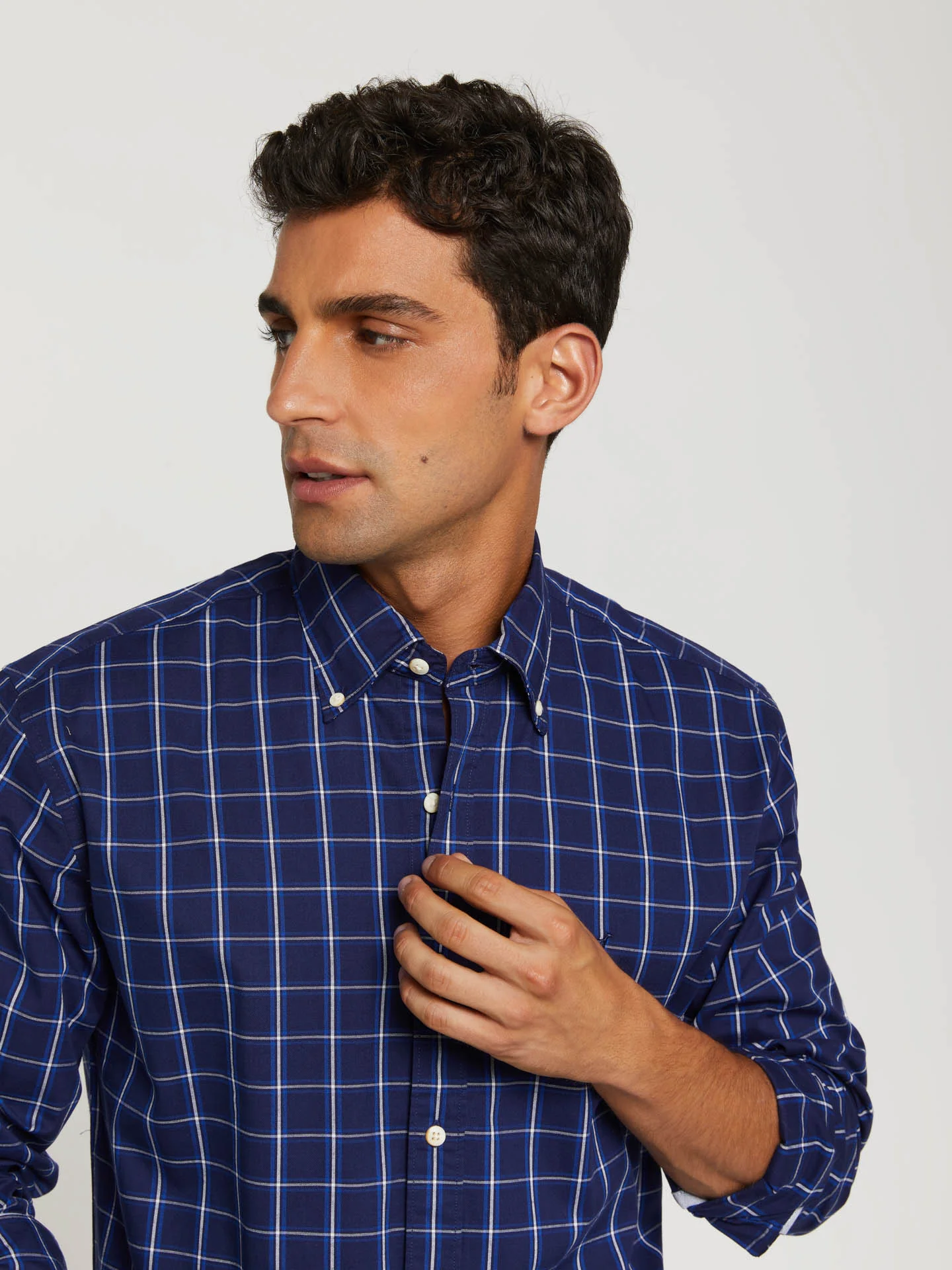 Regular fit 100% bci cotton checks oxford shirt - Image 2