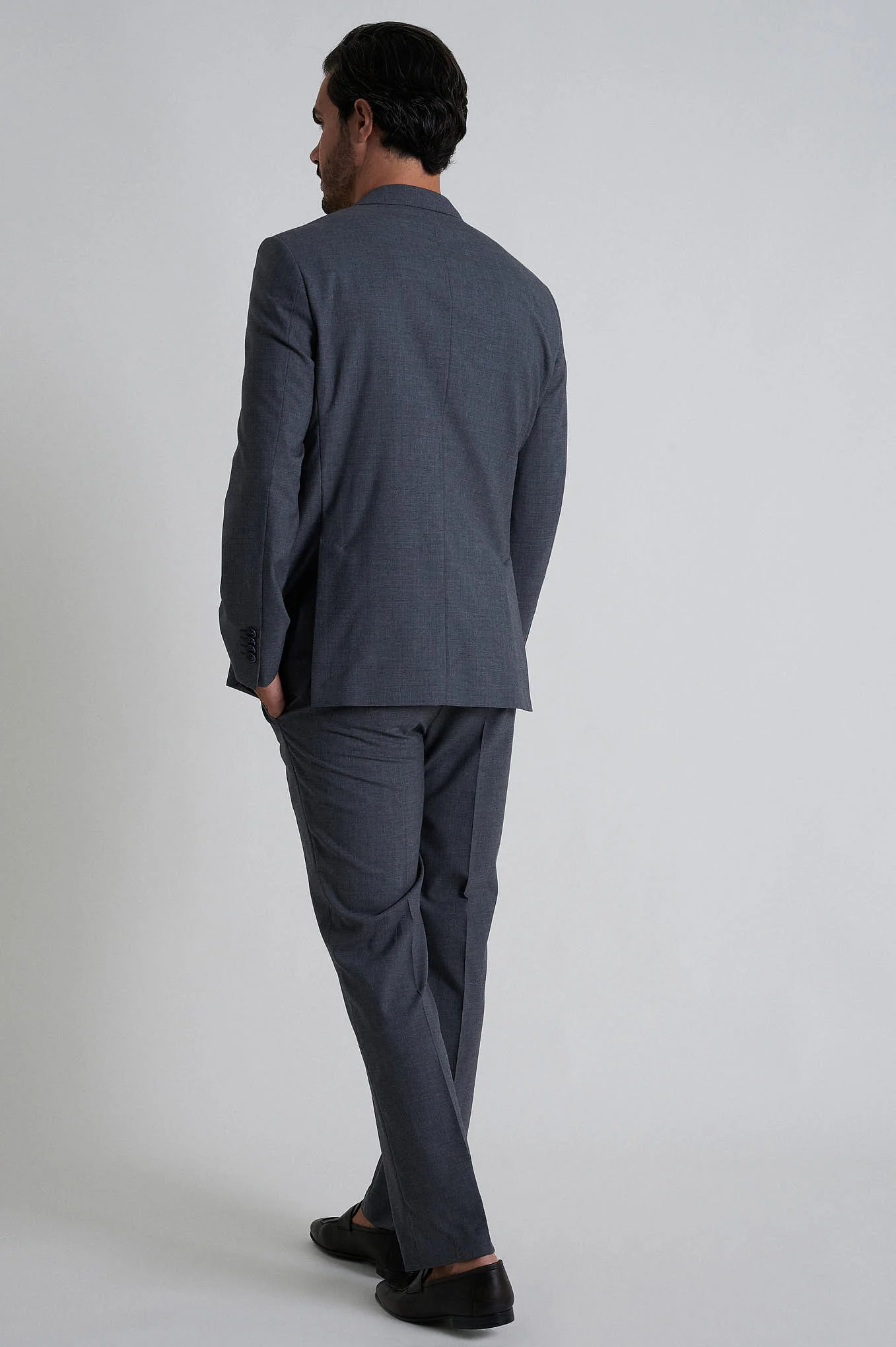 Regular fit 100% refined wool suit half canvas construction - Image 6
