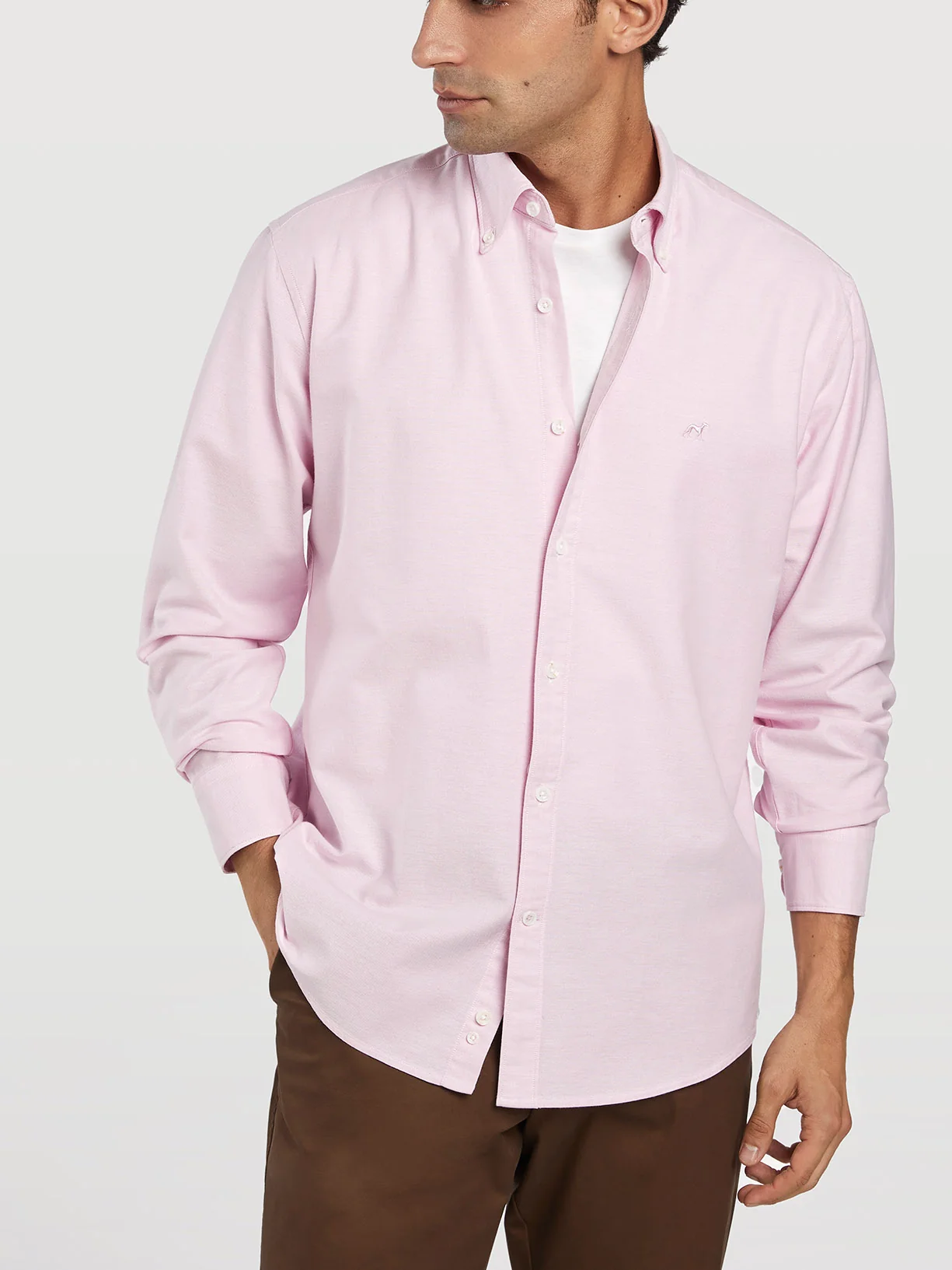 Regular fit 100%BCI cotton plain oxford shirt - Image 13