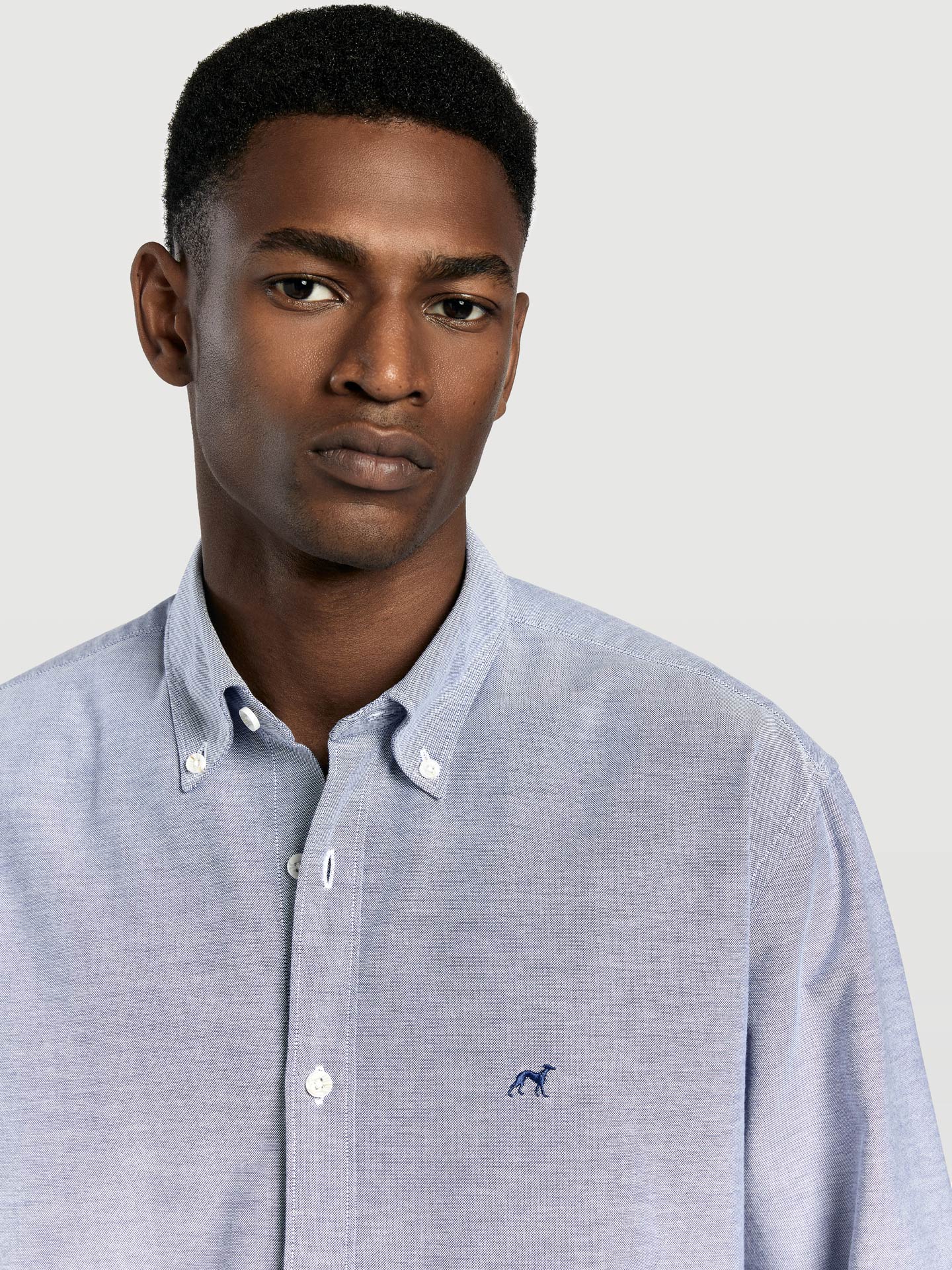 Regular fit 100%BCI cotton plain oxford shirt - Image 3