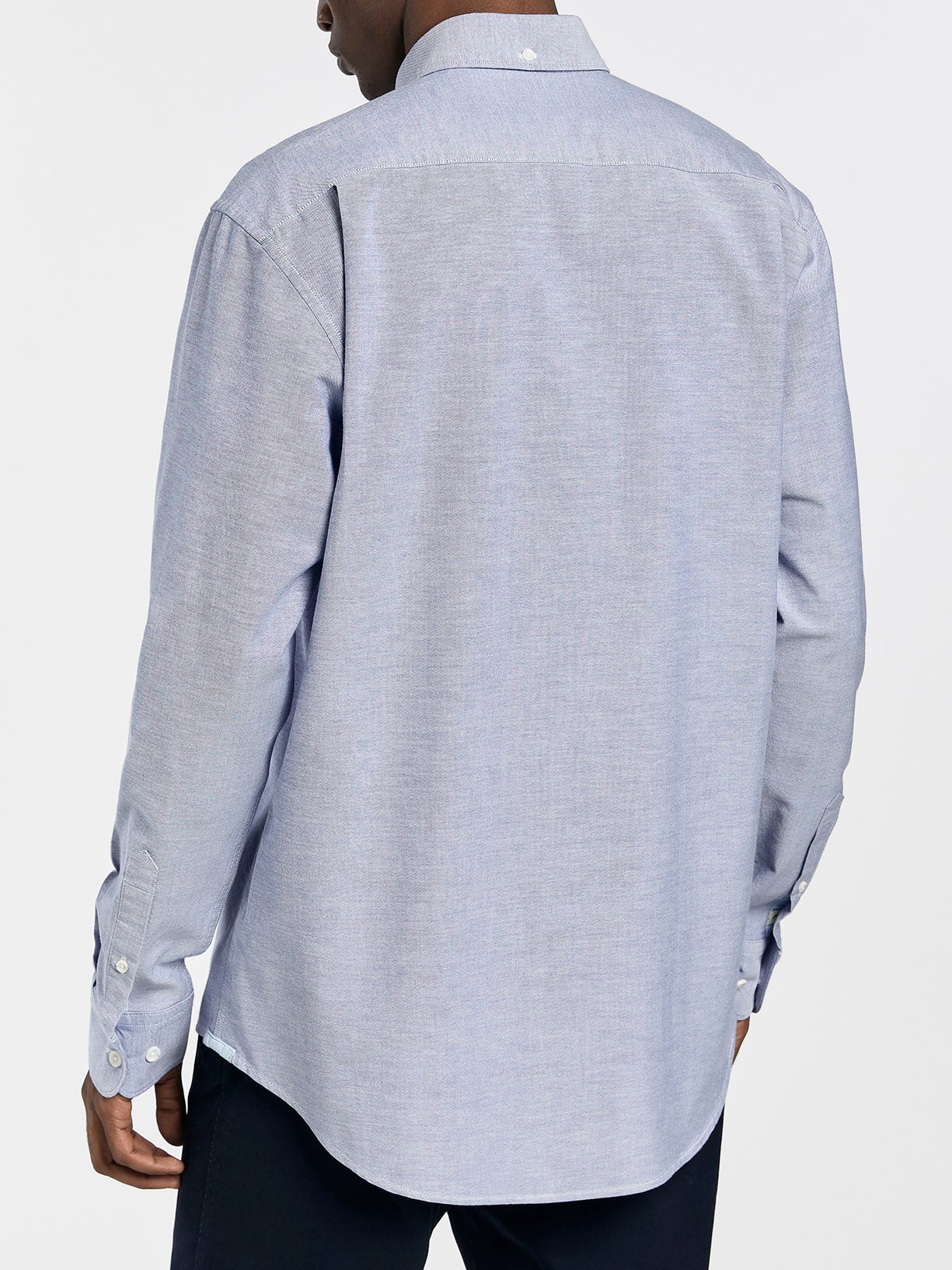 Regular fit 100%BCI cotton plain oxford shirt - Image 5
