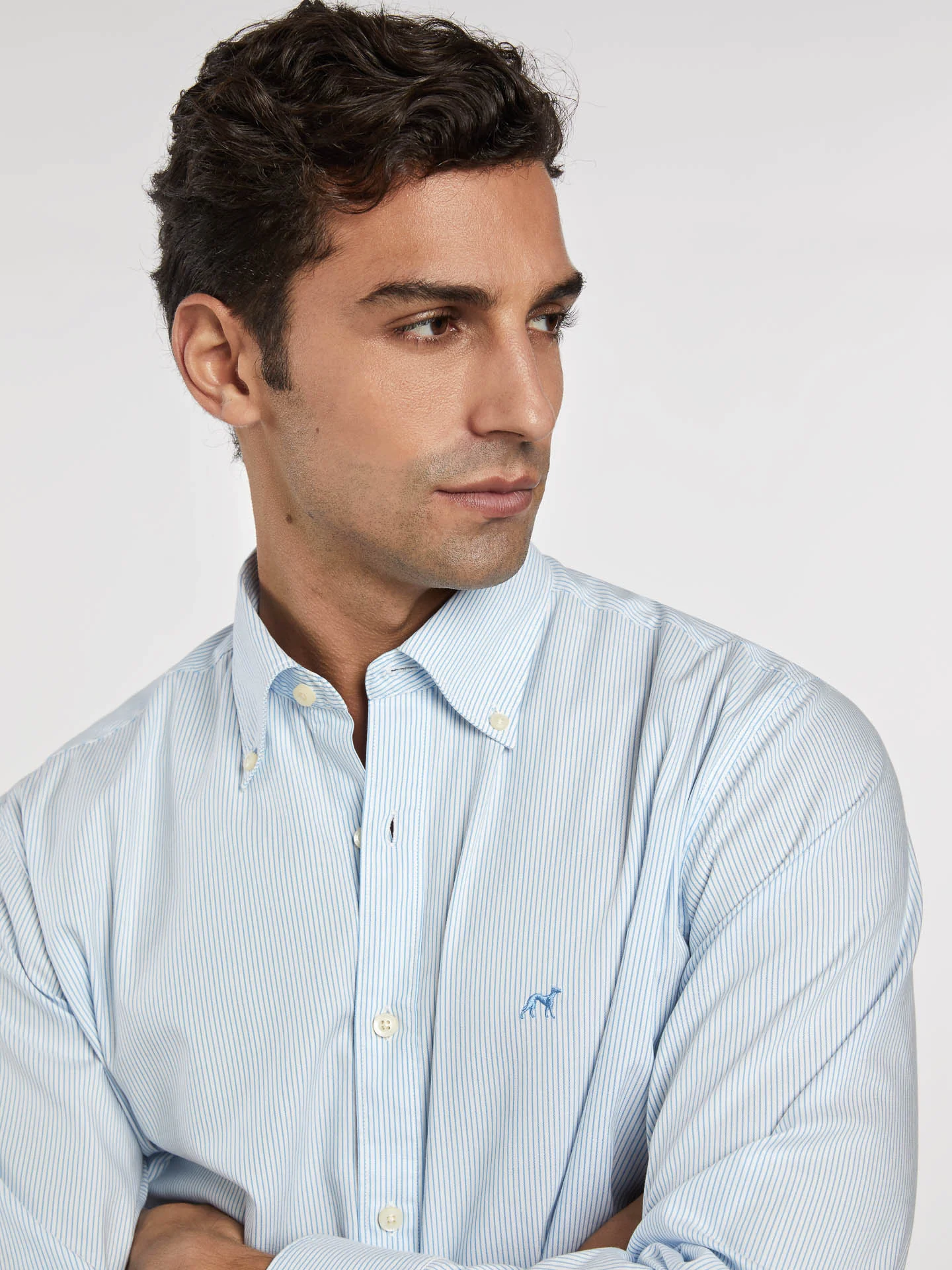 Regular fit 100%BCI cotton striped oxford shirt - Image 2
