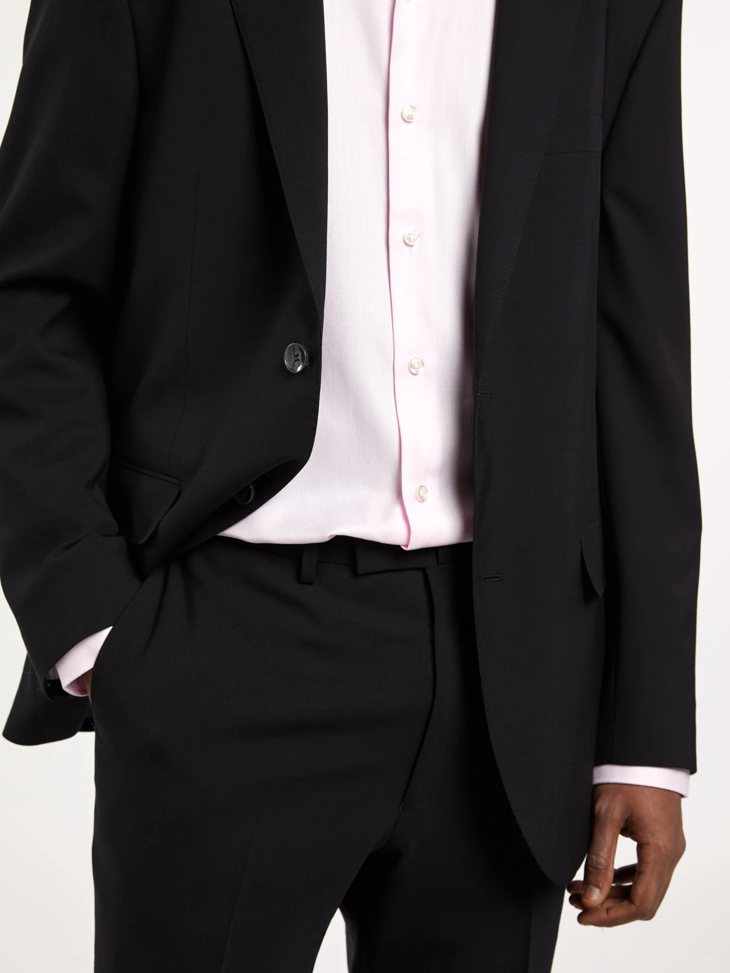 Regular Fit 4 Seasons Plain Wool Suit - Image 3