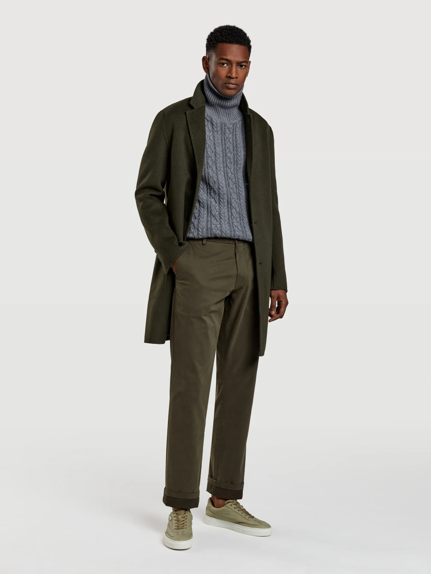 Regular fit basic chino trousers - Image 20