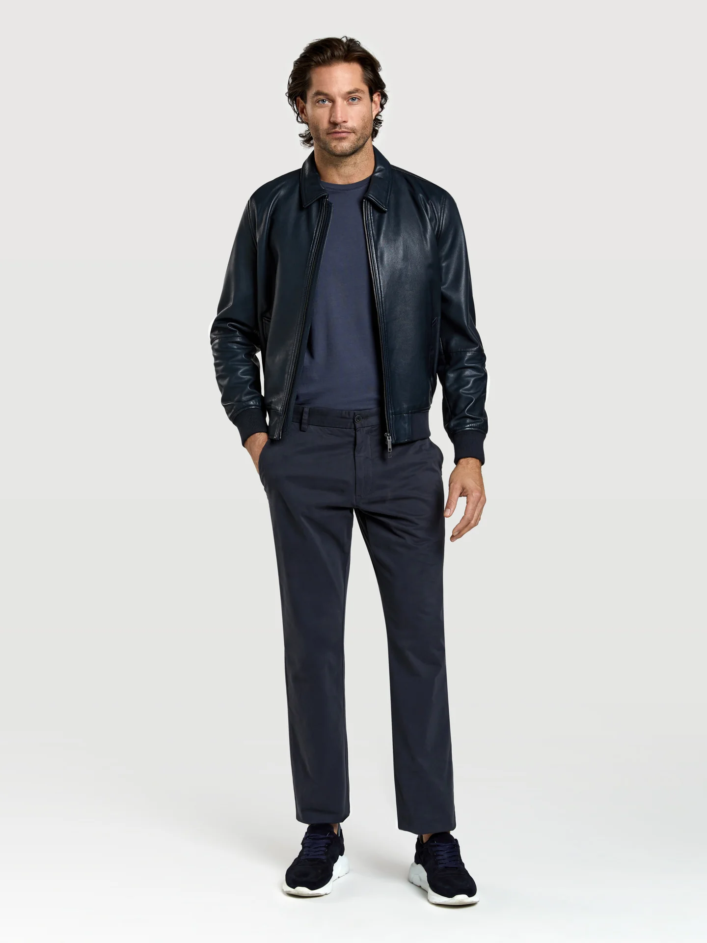 Regular fit basic chino trousers - Image 21