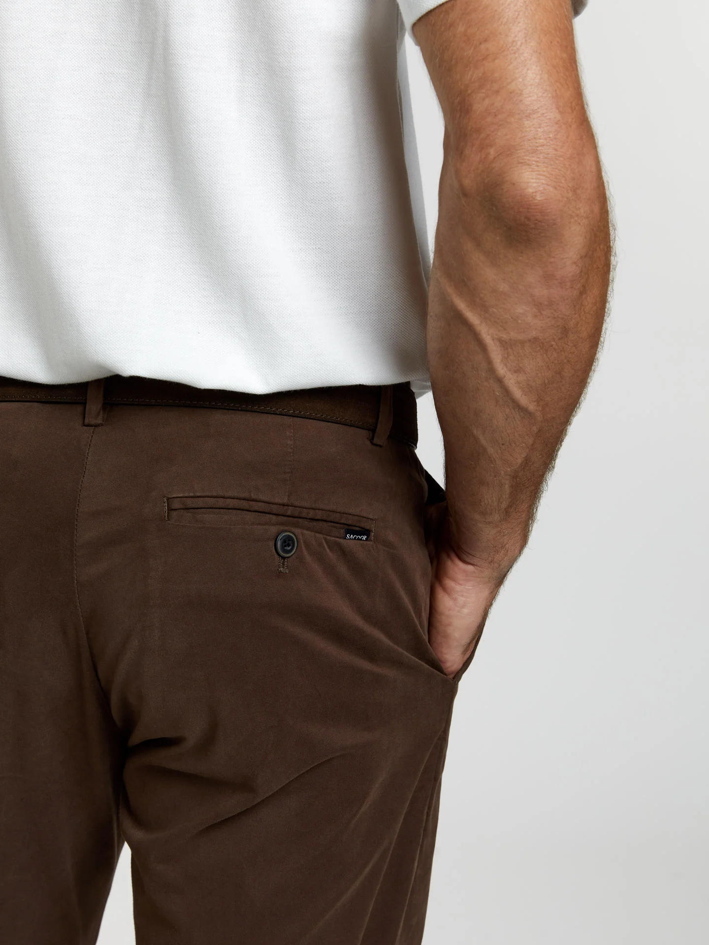 Regular fit basic chino trousers - Image 3