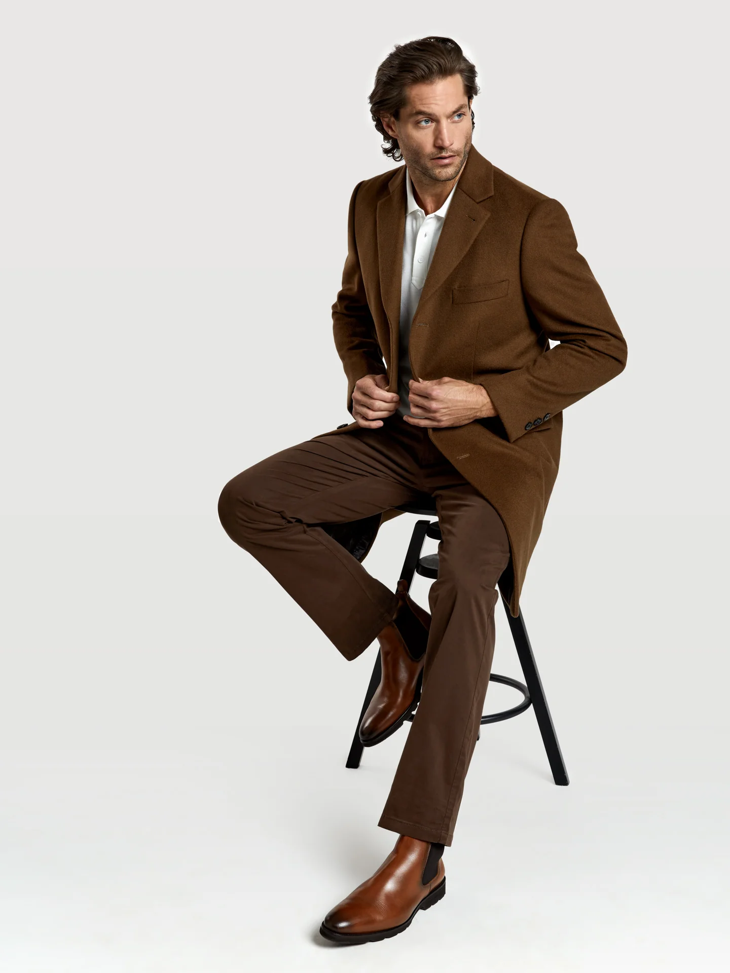 Regular fit basic chino trousers - Image 4