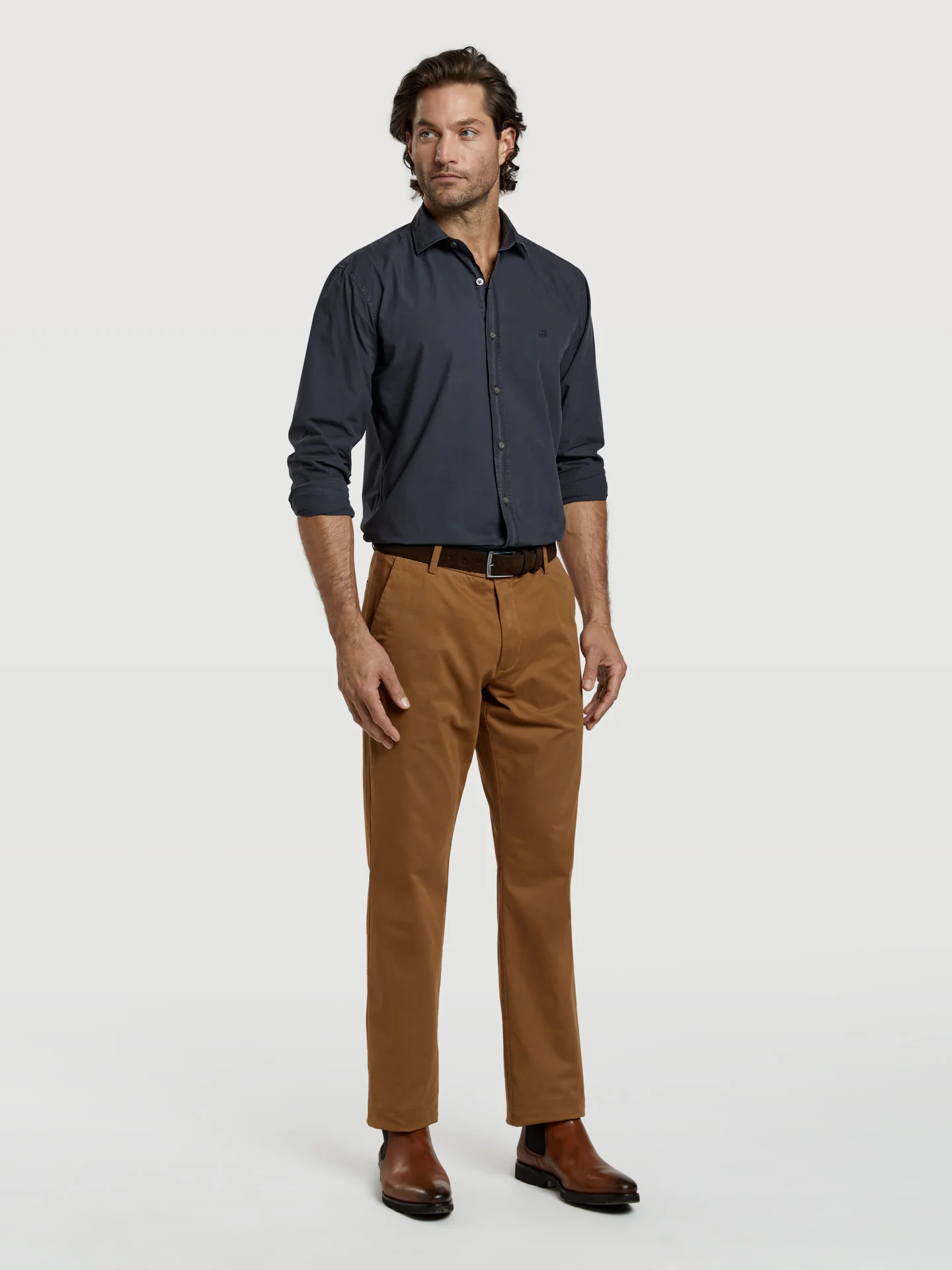 Regular fit basic chino trousers - Image 7