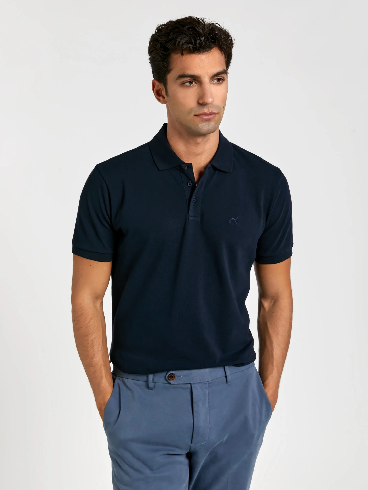 Regular fit basic piqué polo shirt - Image 11
