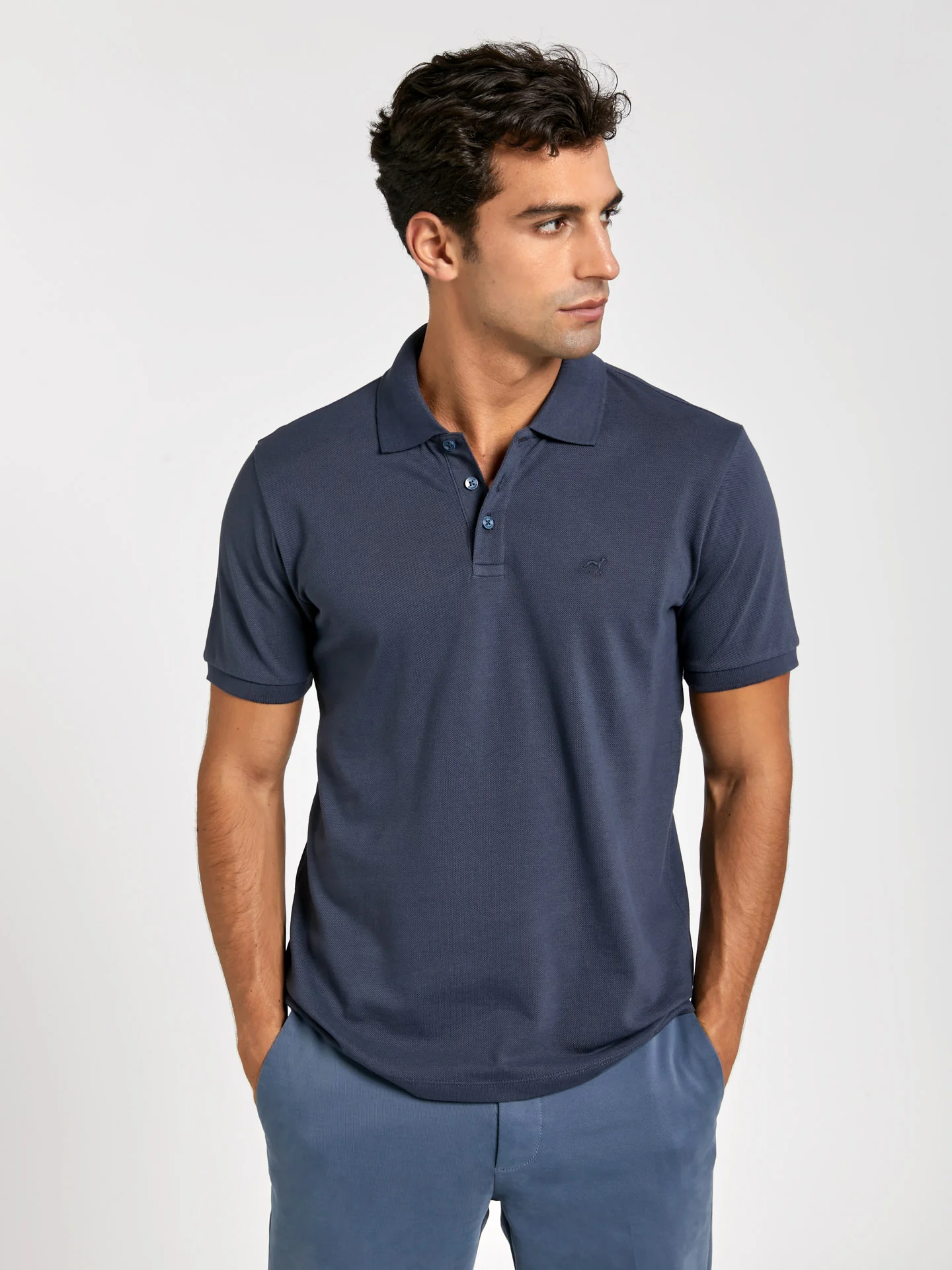 Regular fit basic piqué polo shirt - Image 17