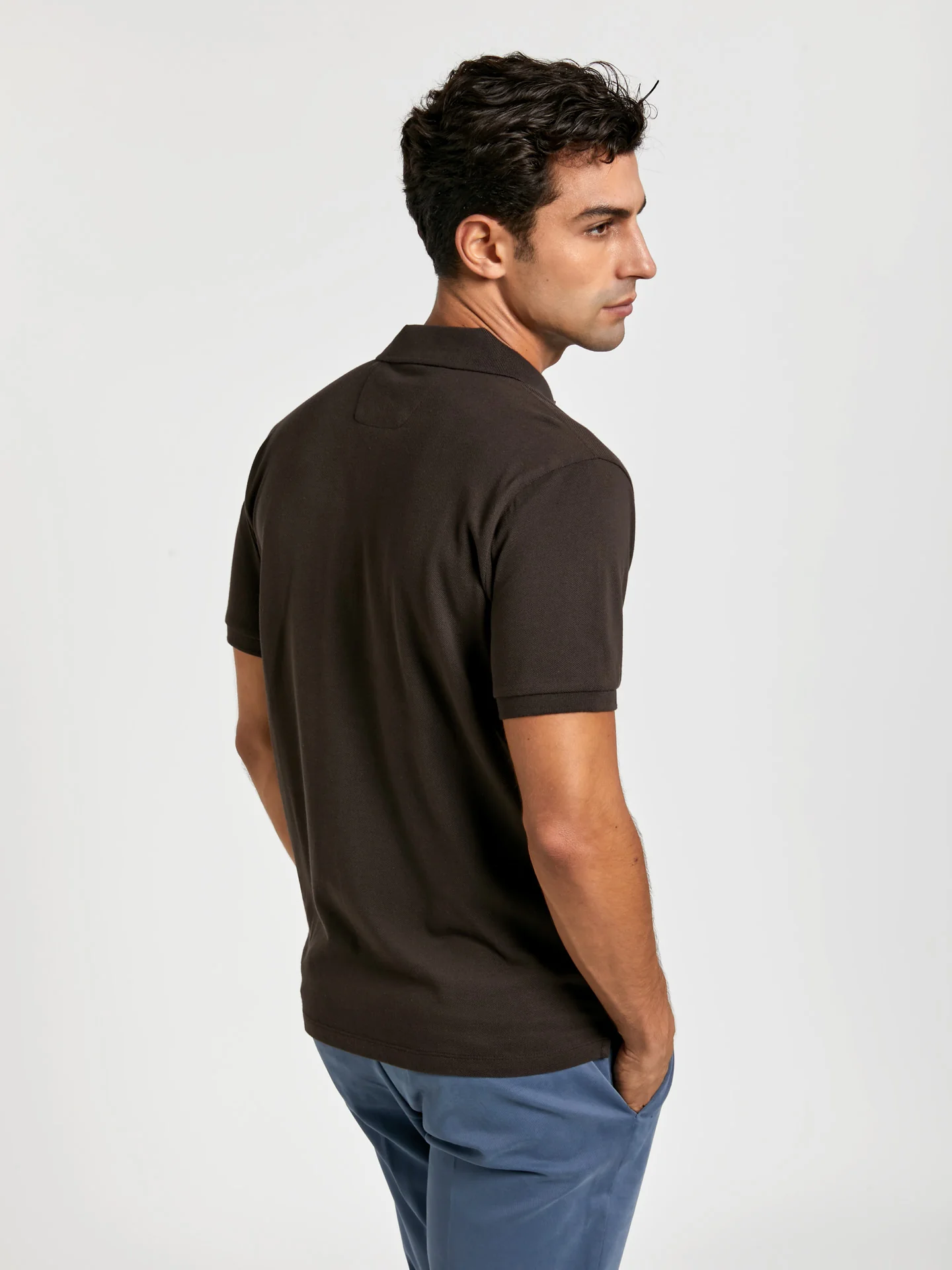 Regular fit basic piqué polo shirt - Image 9