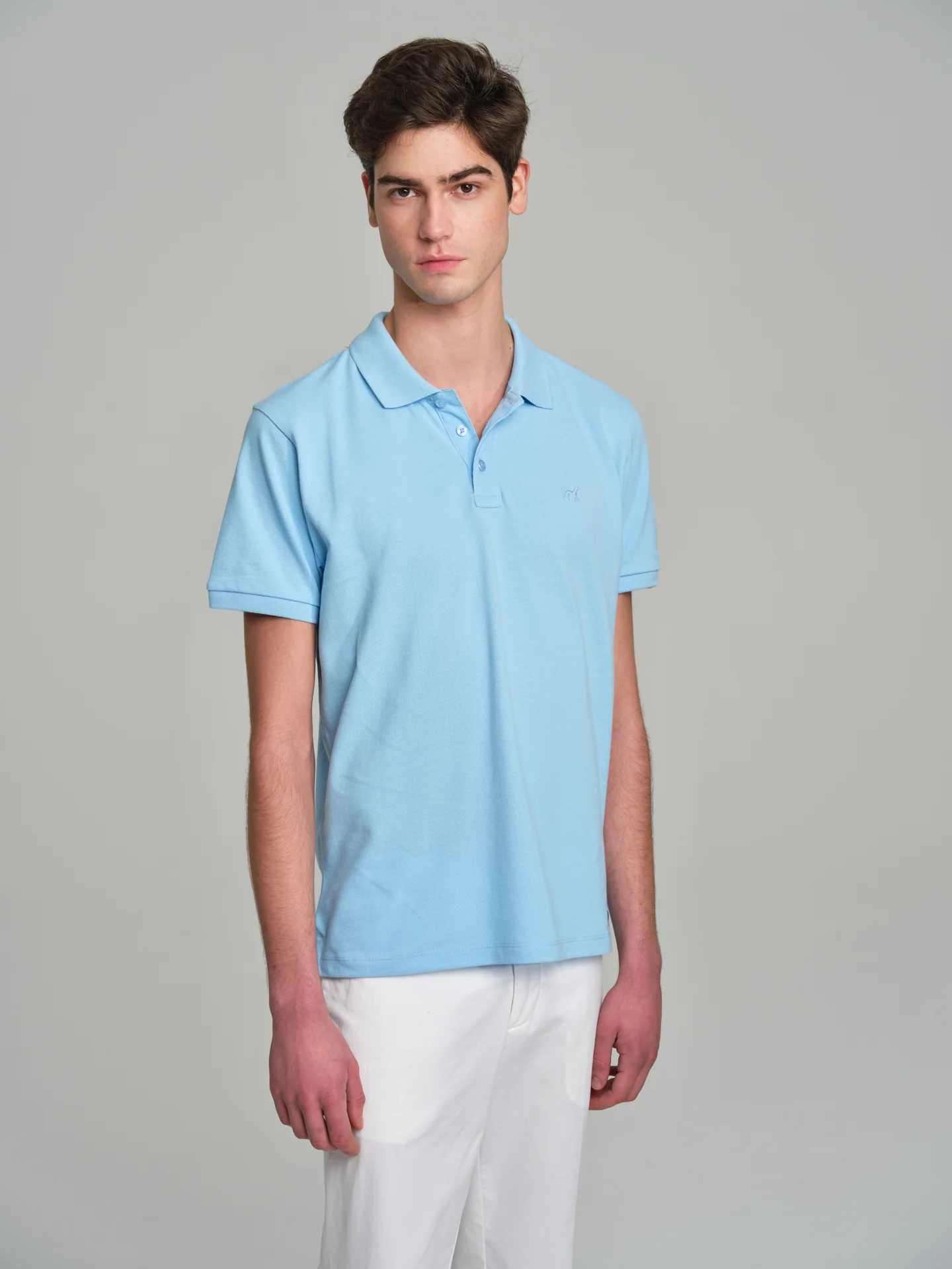 Regular fit basic piquet polo shirt - Image 21