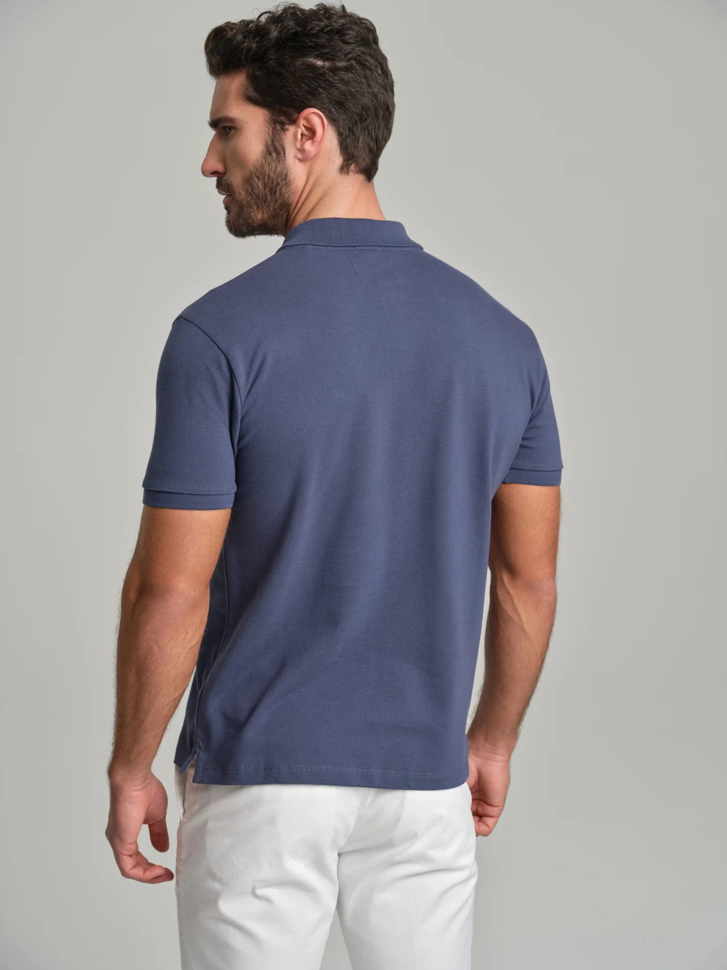 Regular fit basic piquet polo shirt - Image 28